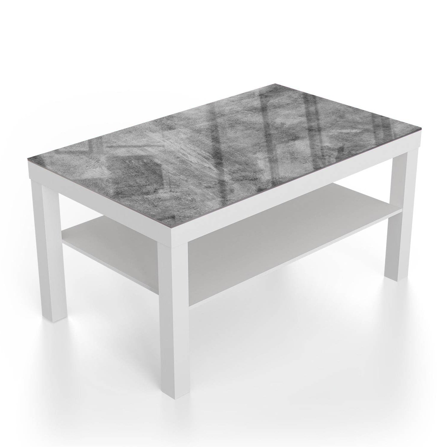 Salontafel 90x55 - Gehard Glas - Grijze Muur