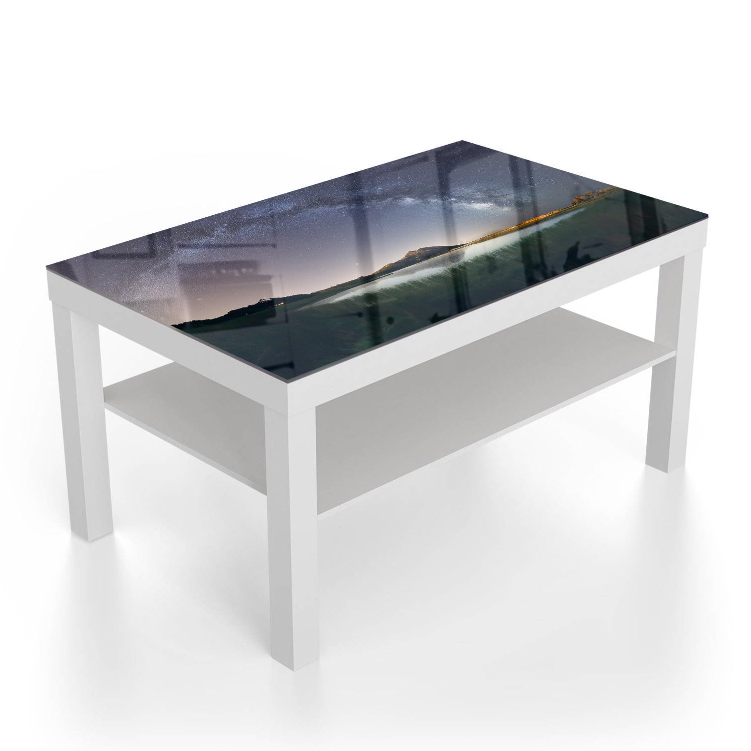 Salontafel 90x55 - Gehard Glas - Melkweg Reflectie