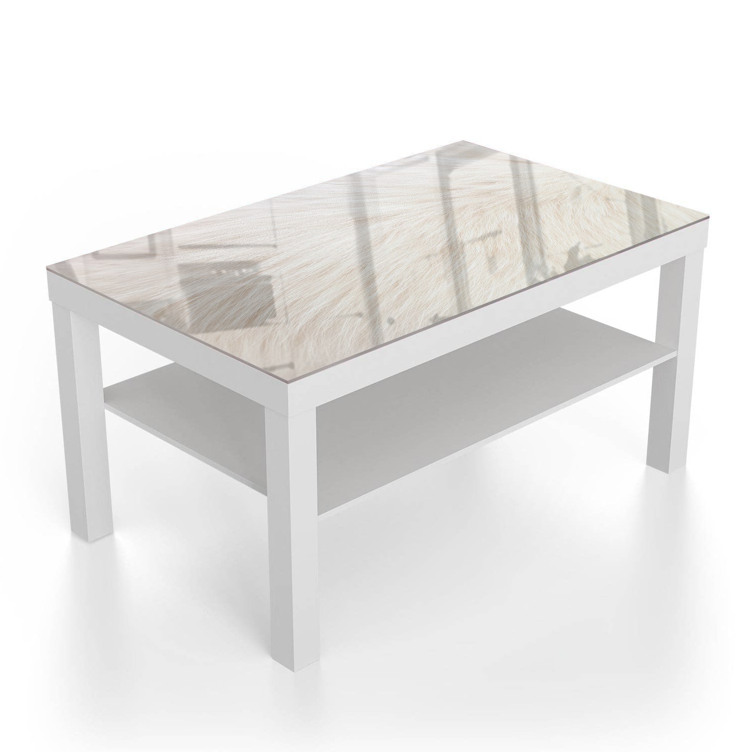 Salontafel 90x55 - Gehard Glas - Witte Vacht