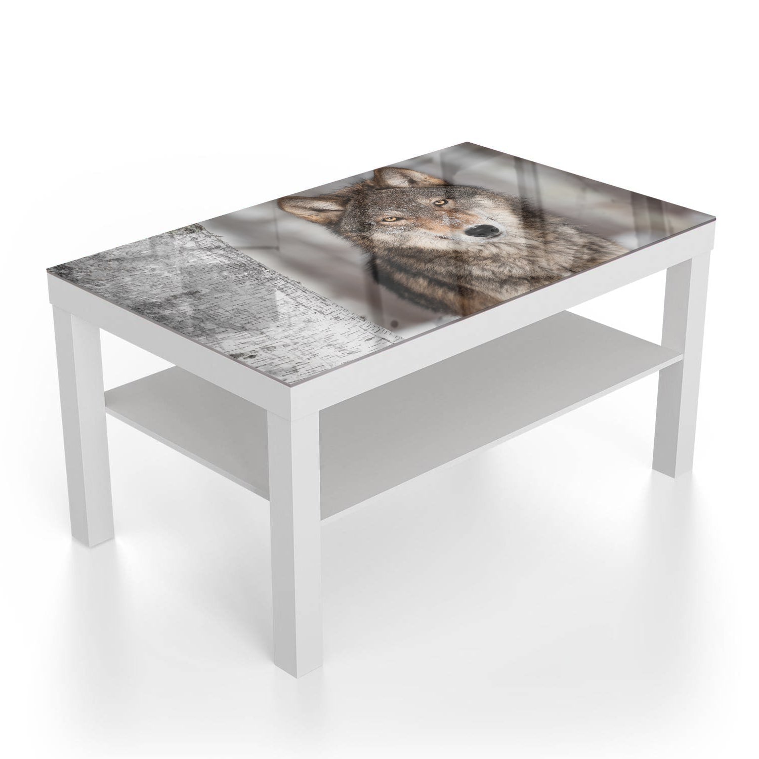 Salontafel 90x55 - Gehard Glas - Grijze Wolf