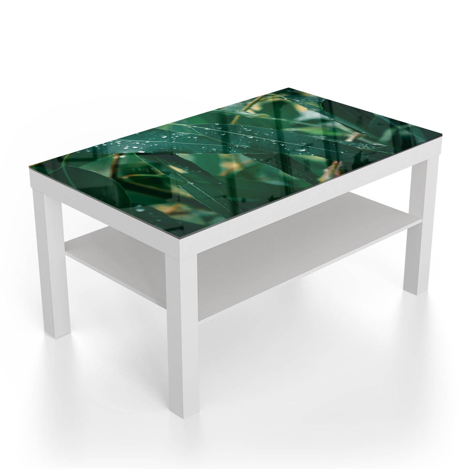Salontafel 90x55 - Gehard Glas - Eucalyptus Bladeren
