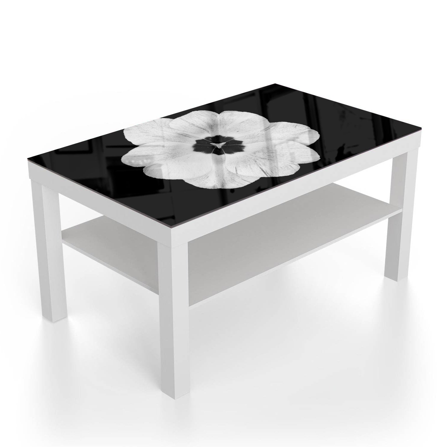 Salontafel 90x55 - Gehard Glas - Witte Tulp