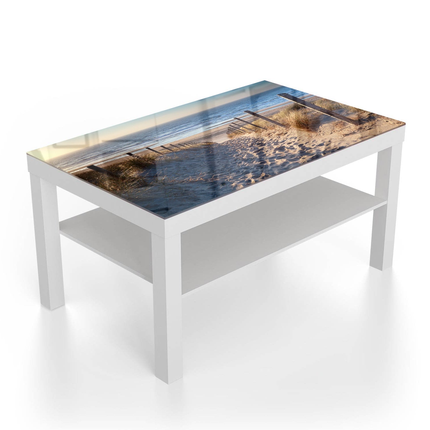Salontafel 90x55 - Gehard Glas - Pad naar de Noordzee
