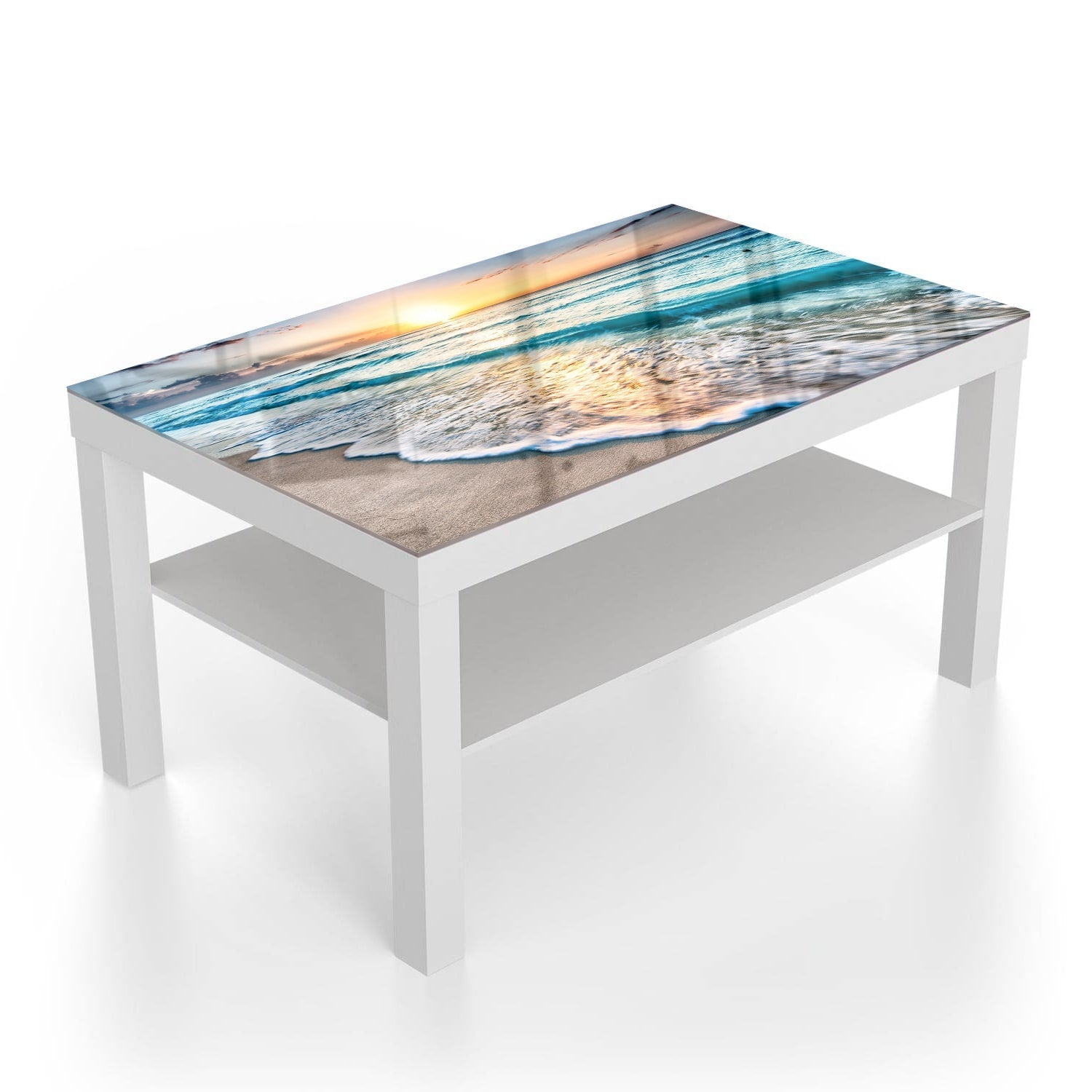 Salontafel 90x55 - Gehard Glas - Strand in CancÃºn