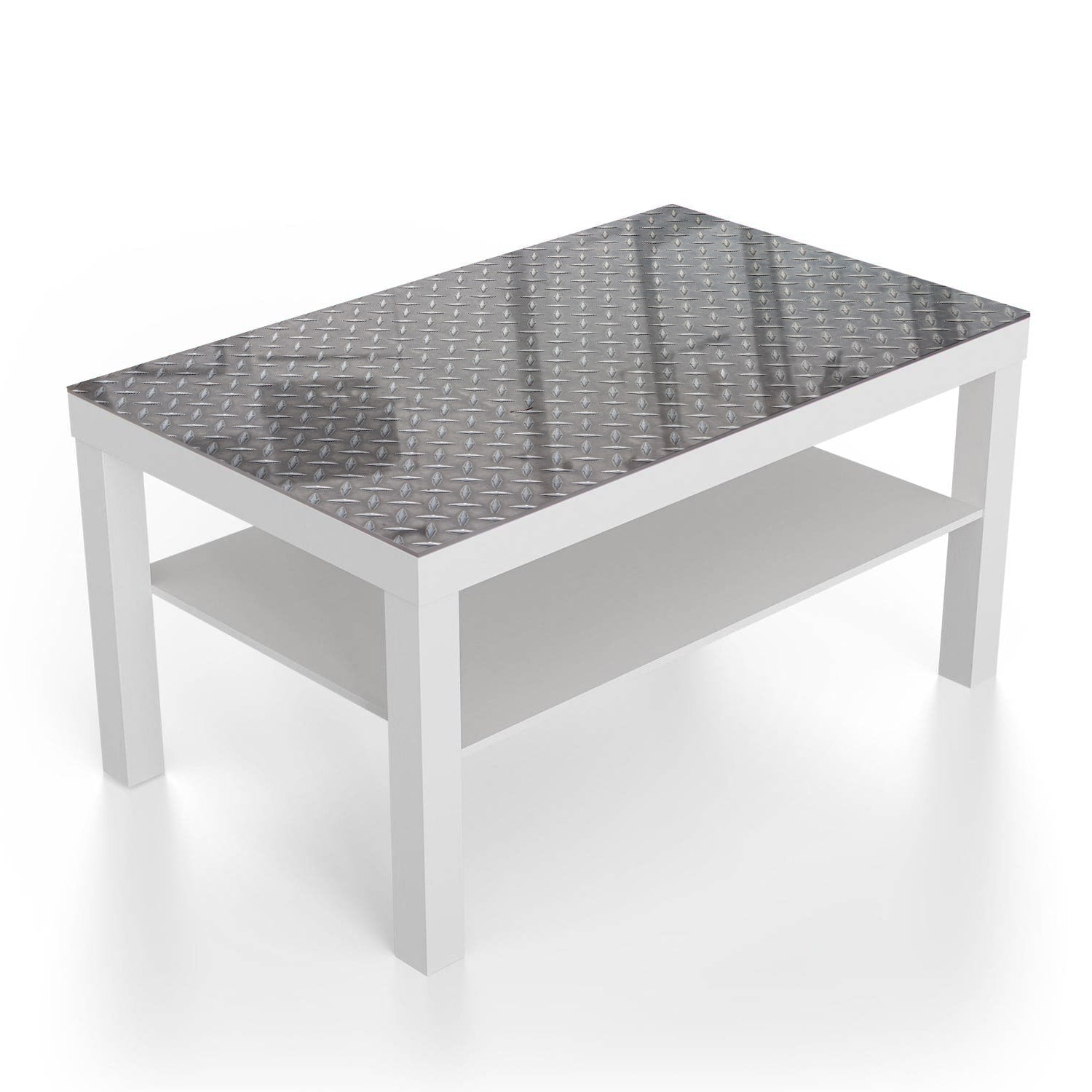 Salontafel 90x55 - Gehard Glas - Traanplaat Textuur