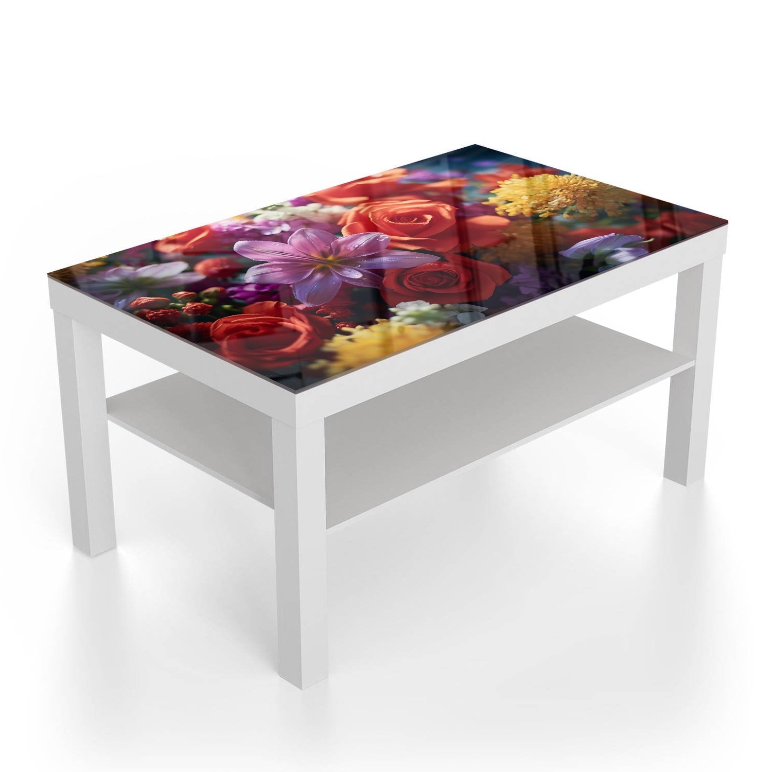 Salontafel 90x55 - Gehard Glas - Bloemenboeket