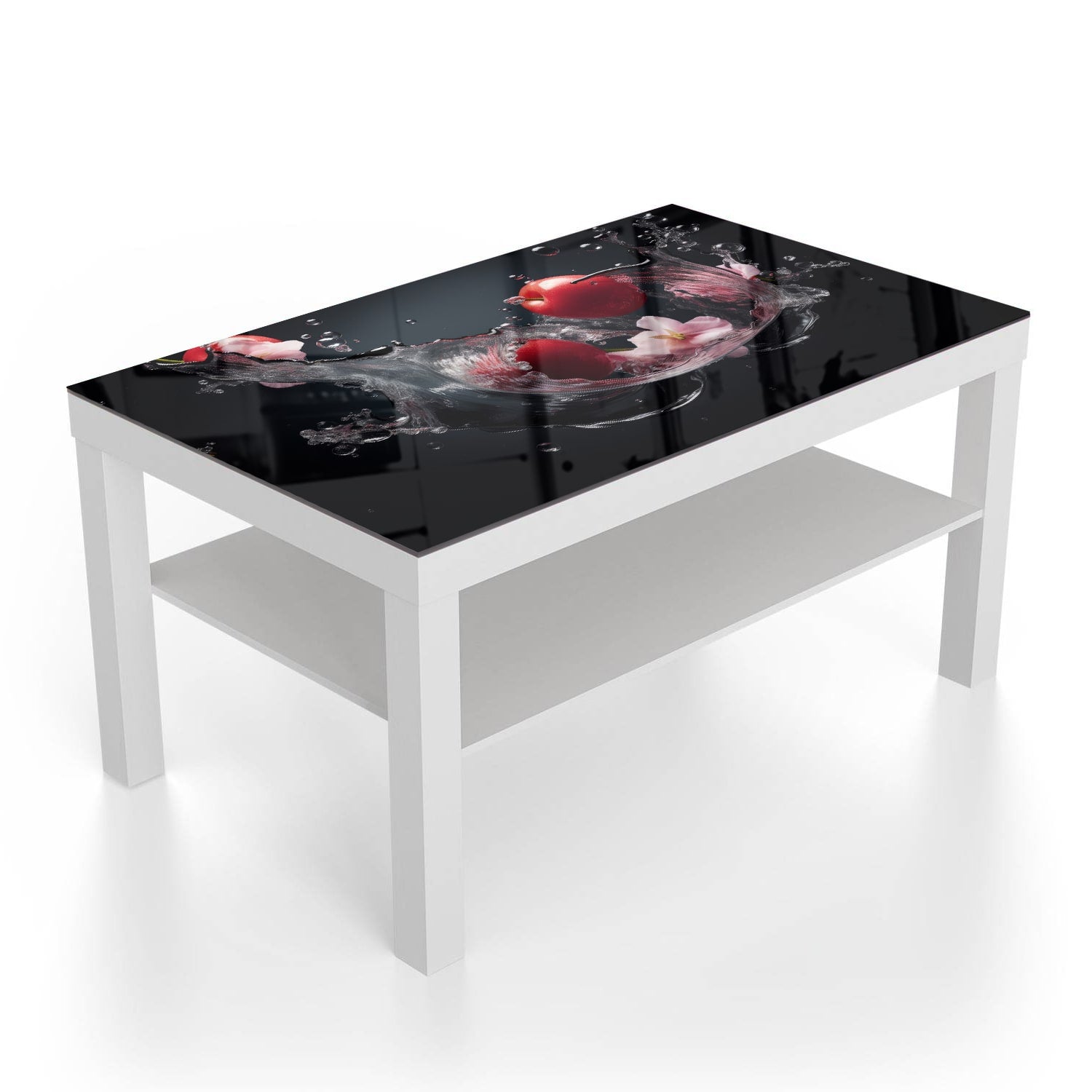 Salontafel 90x55 - Gehard Glas - Tomaten Splash