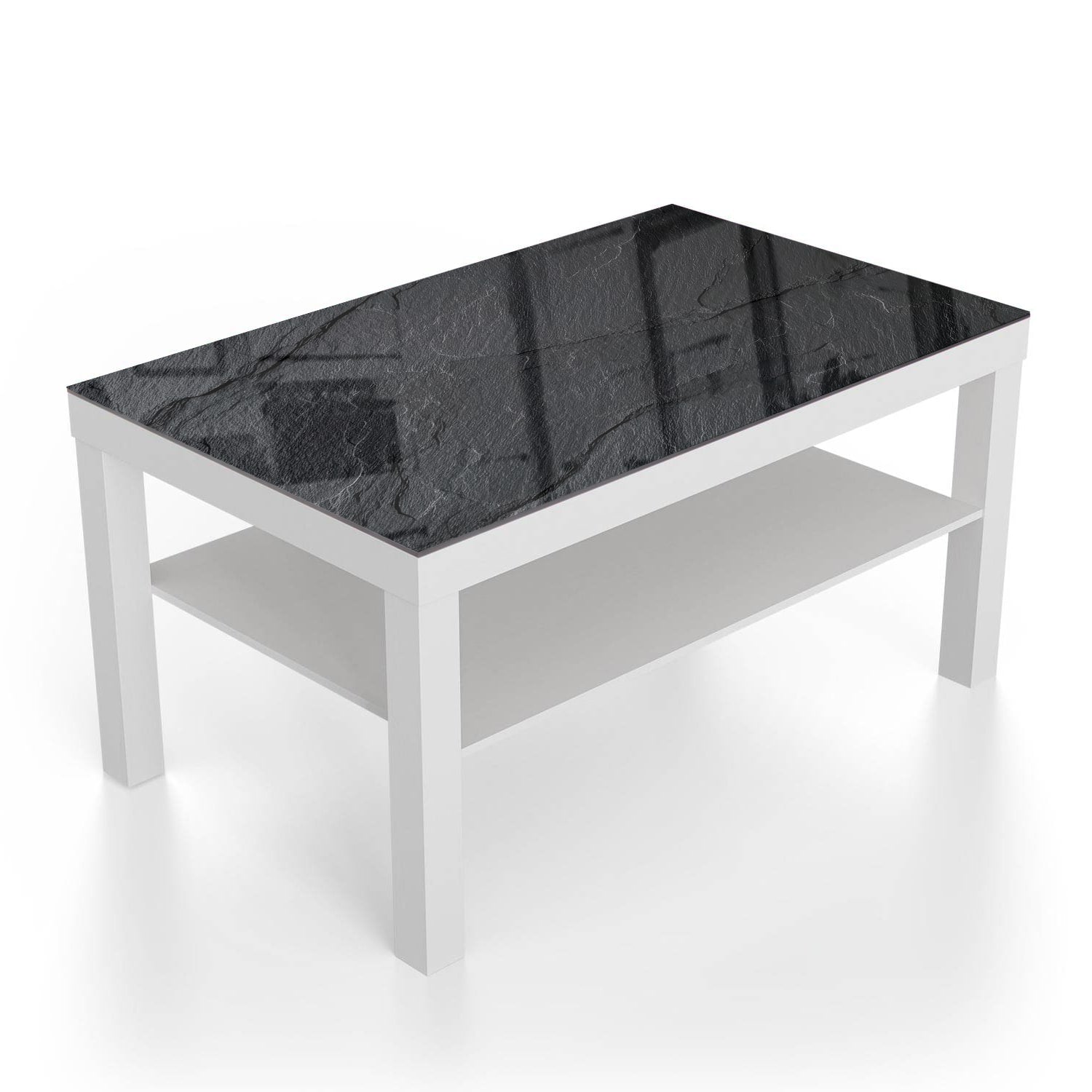 Salontafel 90x55 - Gehard Glas - Leisteen Textuur