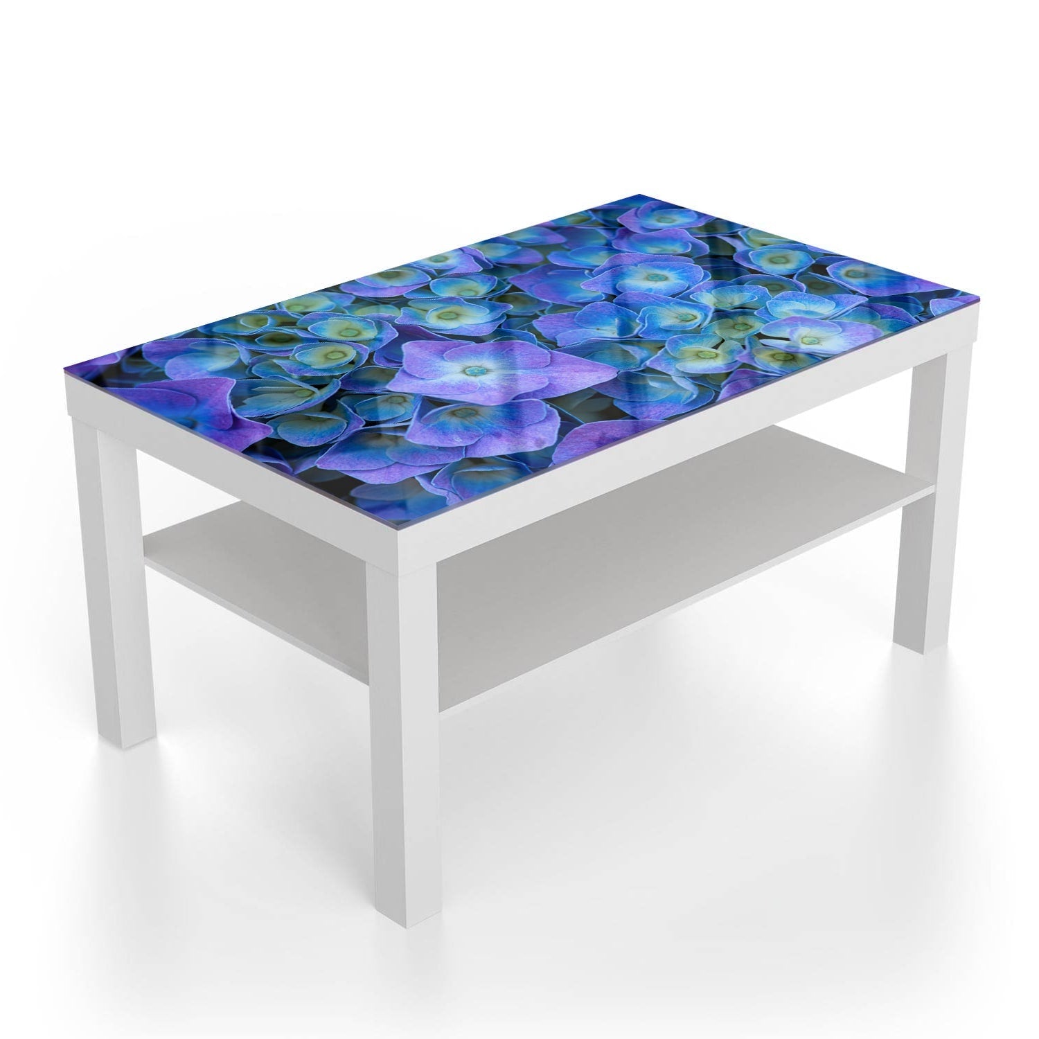 Salontafel 90x55 - Gehard Glas - Hydrangea bloei