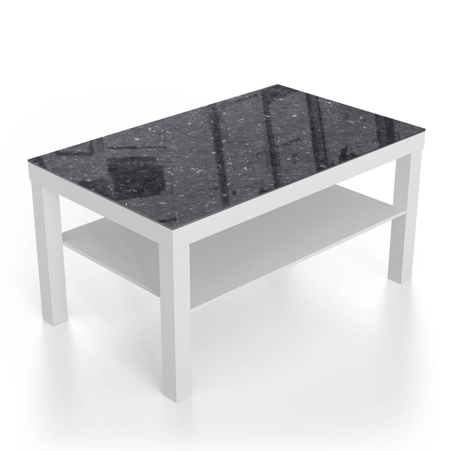 Salontafel 90x55 - Gehard Glas - Zwarte Graniet