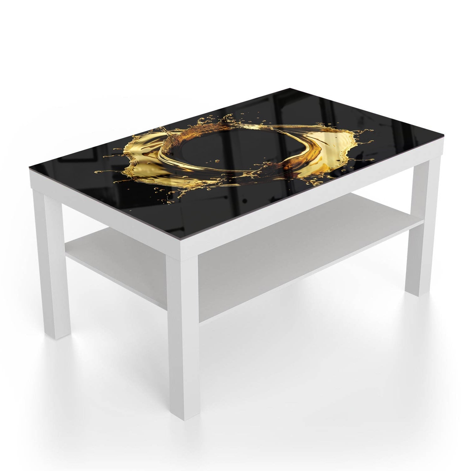 Salontafel 90x55 - Gehard Glas - Gouden Cirkel