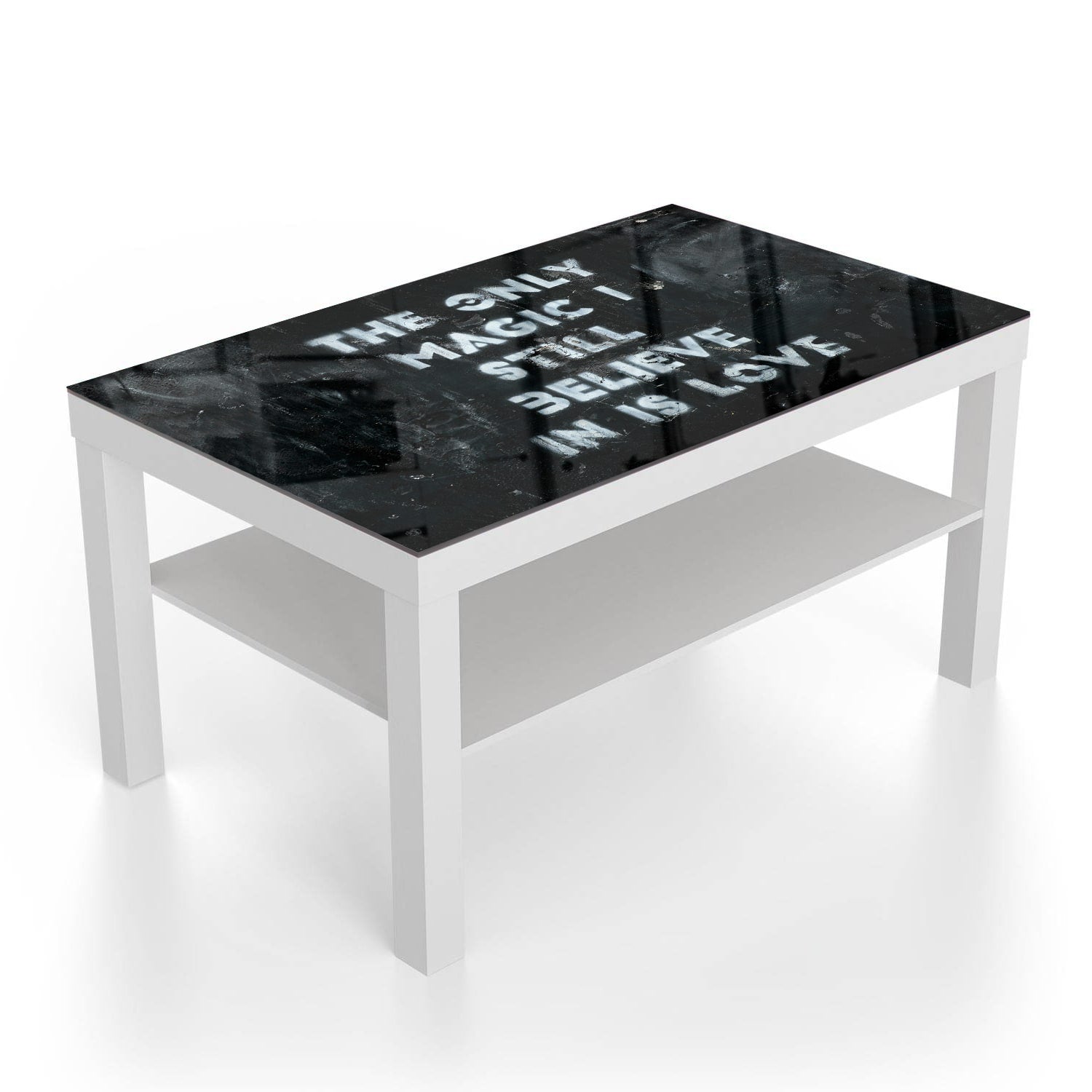 Salontafel 90x55 - Gehard Glas - Quote op Ruwe Achtergrond