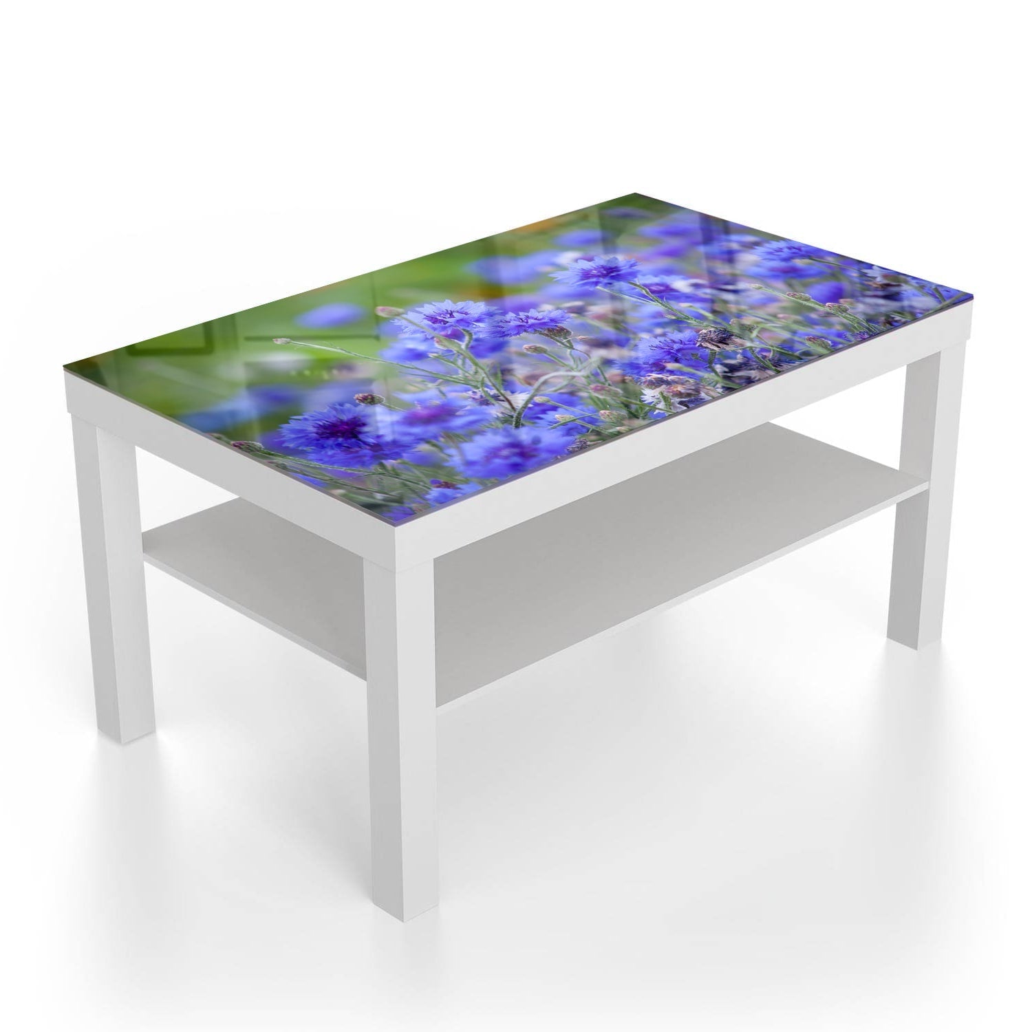 Salontafel 90x55 - Gehard Glas - Korenbloemen in Bloei