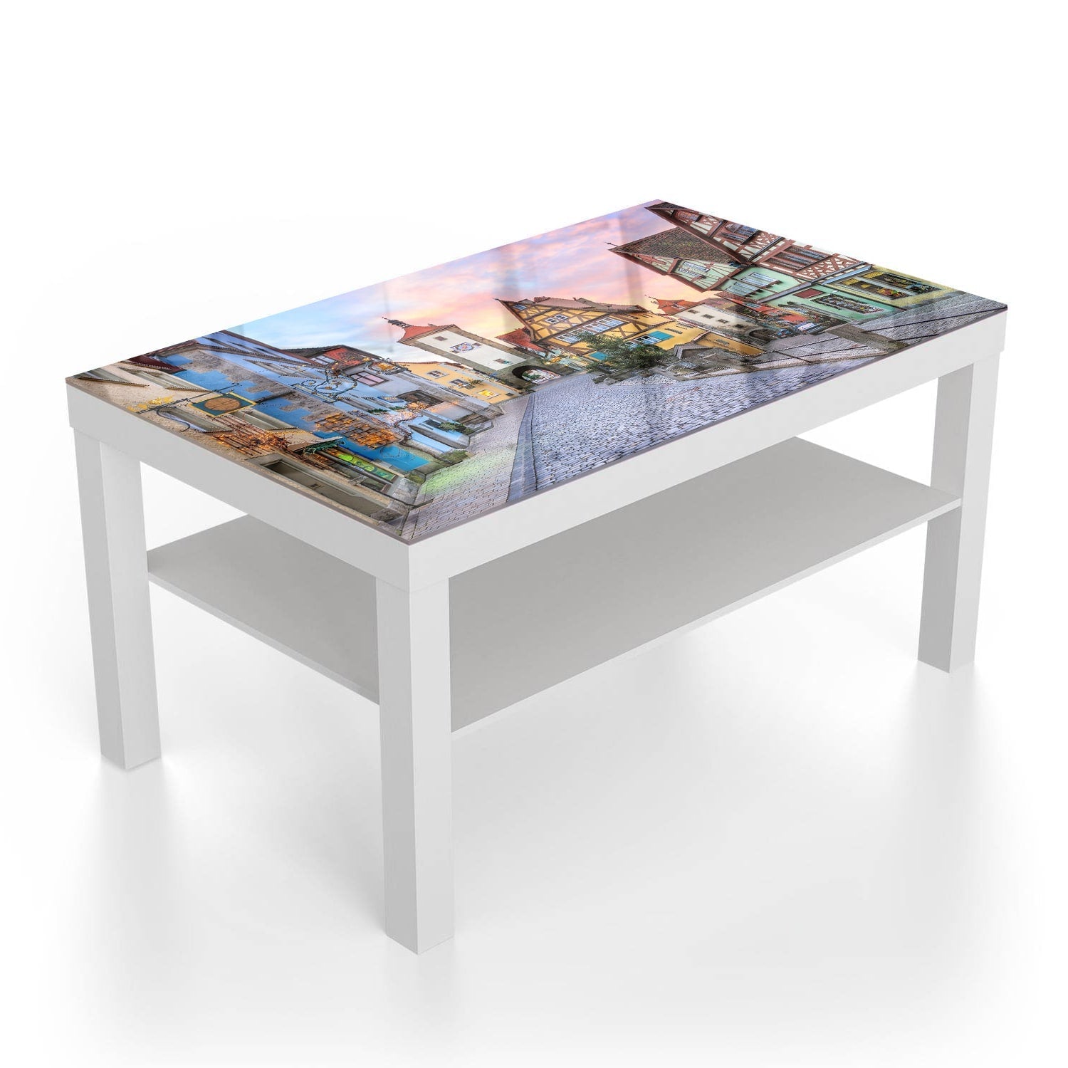 Salontafel 90x55 - Gehard Glas - Prachte Rothenburg Ob Der Tauber