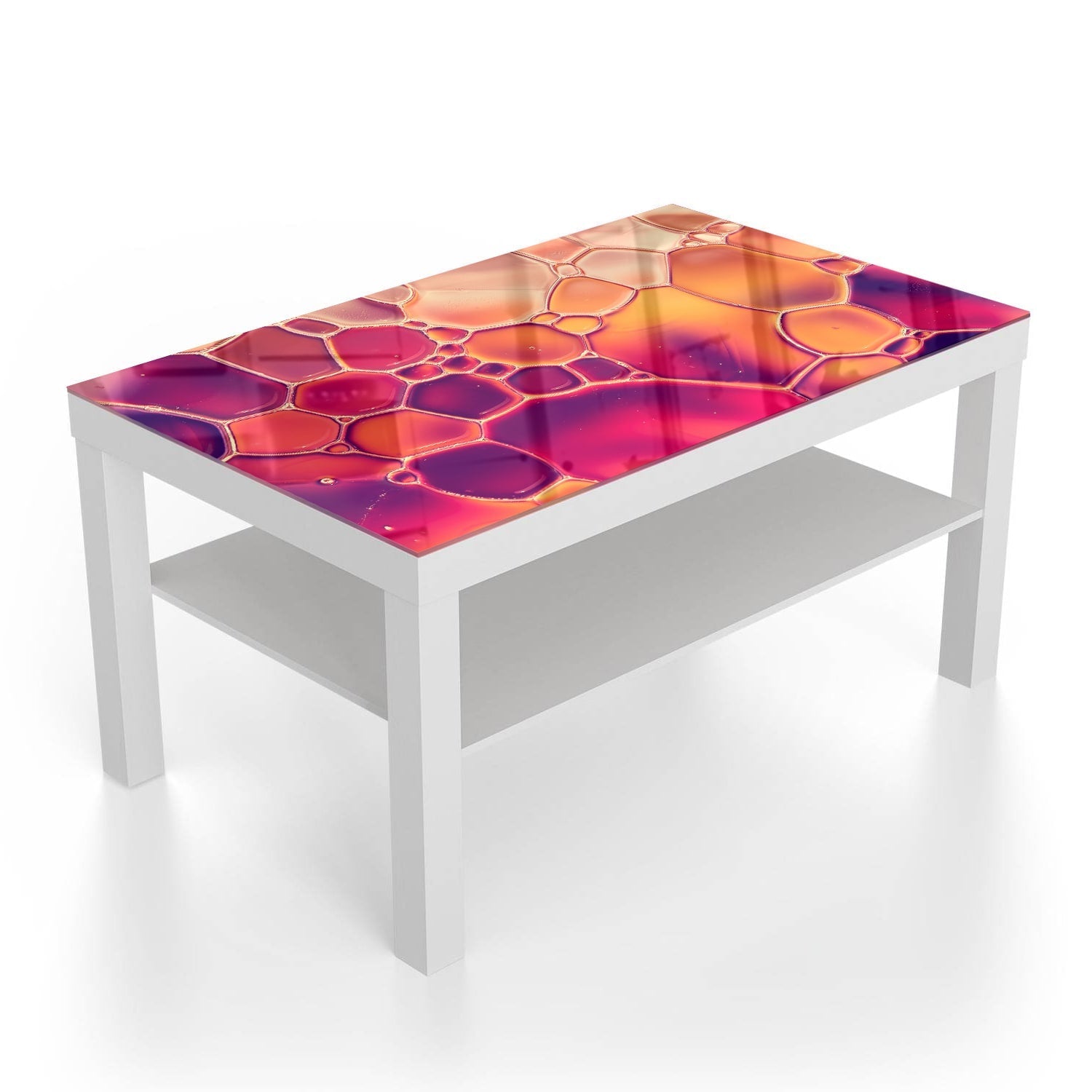 Salontafel 90x55 - Gehard Glas - Abstracte Waterdruppels