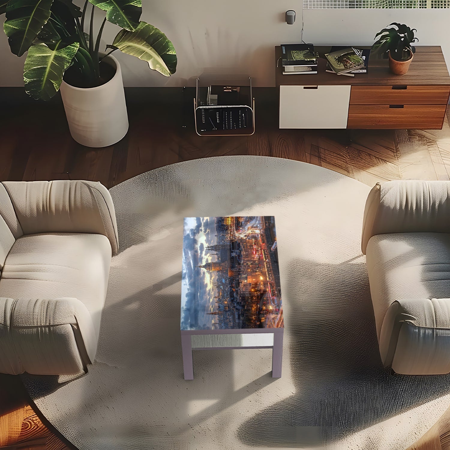 Salontafel 90x55 - Gehard Glas - Amsterdam