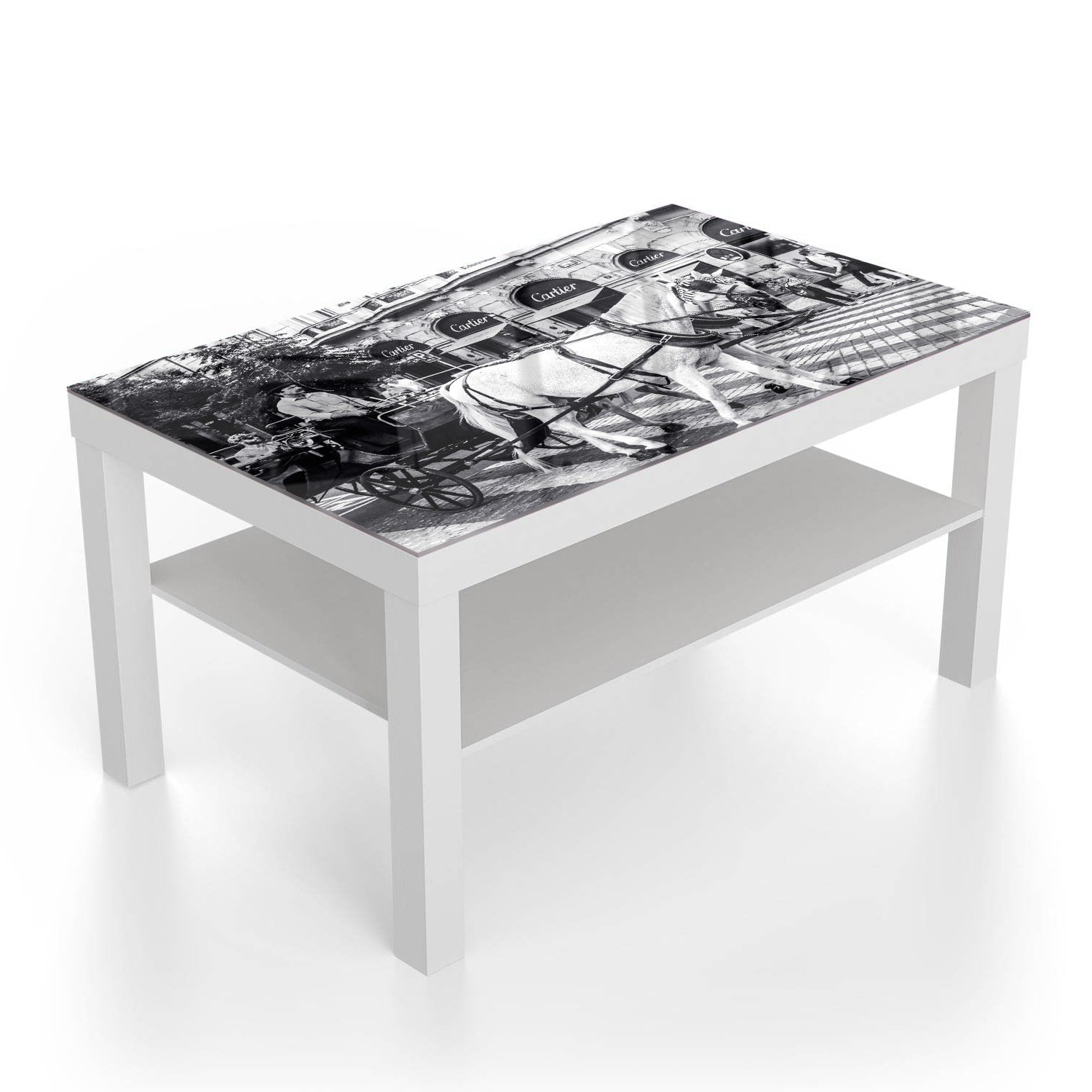 Salontafel 90x55 - Gehard Glas - Paard en Wagen voor Cartier Winkel