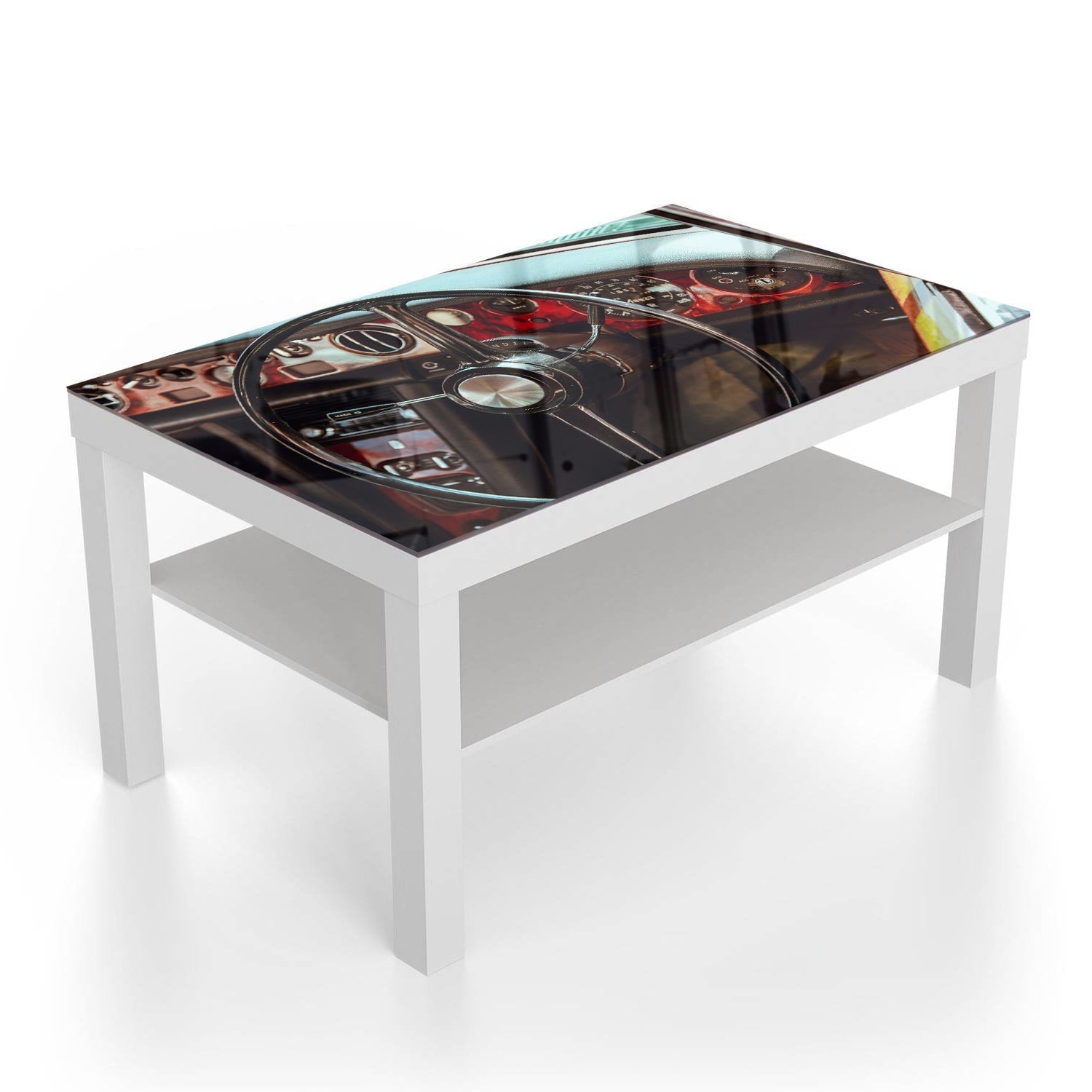 Salontafel 90x55 - Gehard Glas - Vintage Interieur