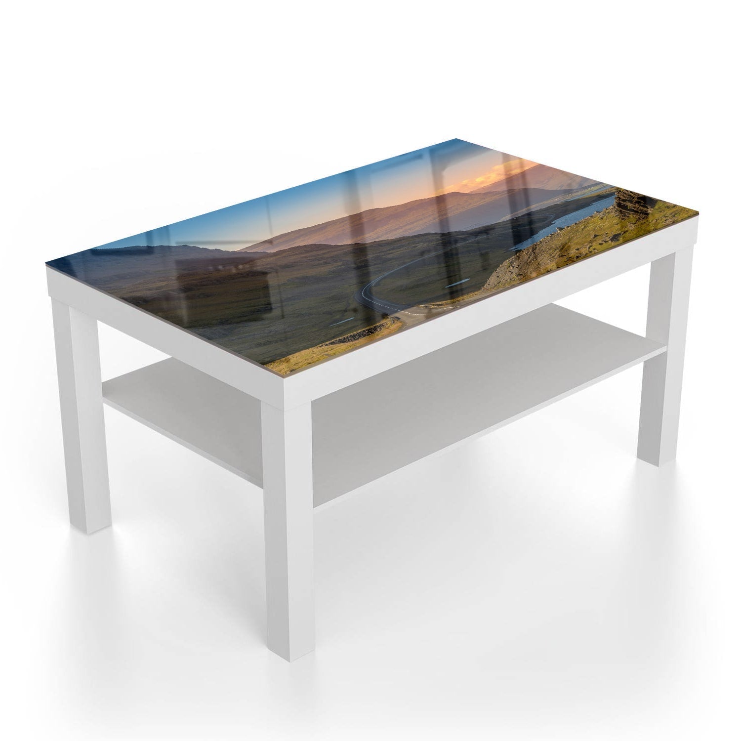 Salontafel 90x55 - Gehard Glas - Kronkelweg door de Bergen