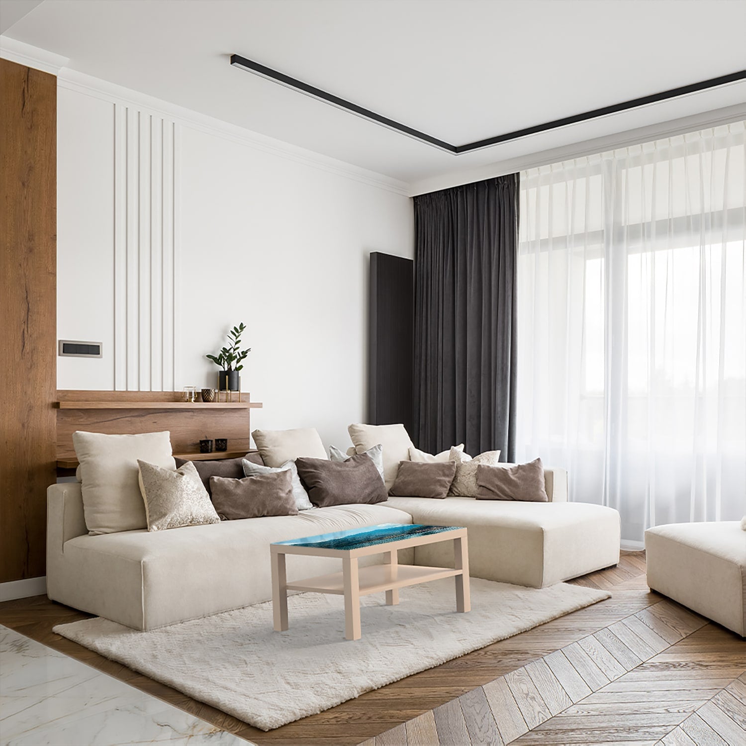 Salontafel 90x55 - Gehard Glas - Varenna in ItaliÃ«