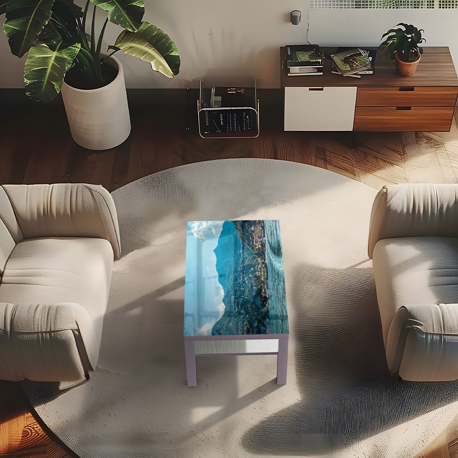 Salontafel 90x55 - Gehard Glas - Varenna in ItaliÃ«