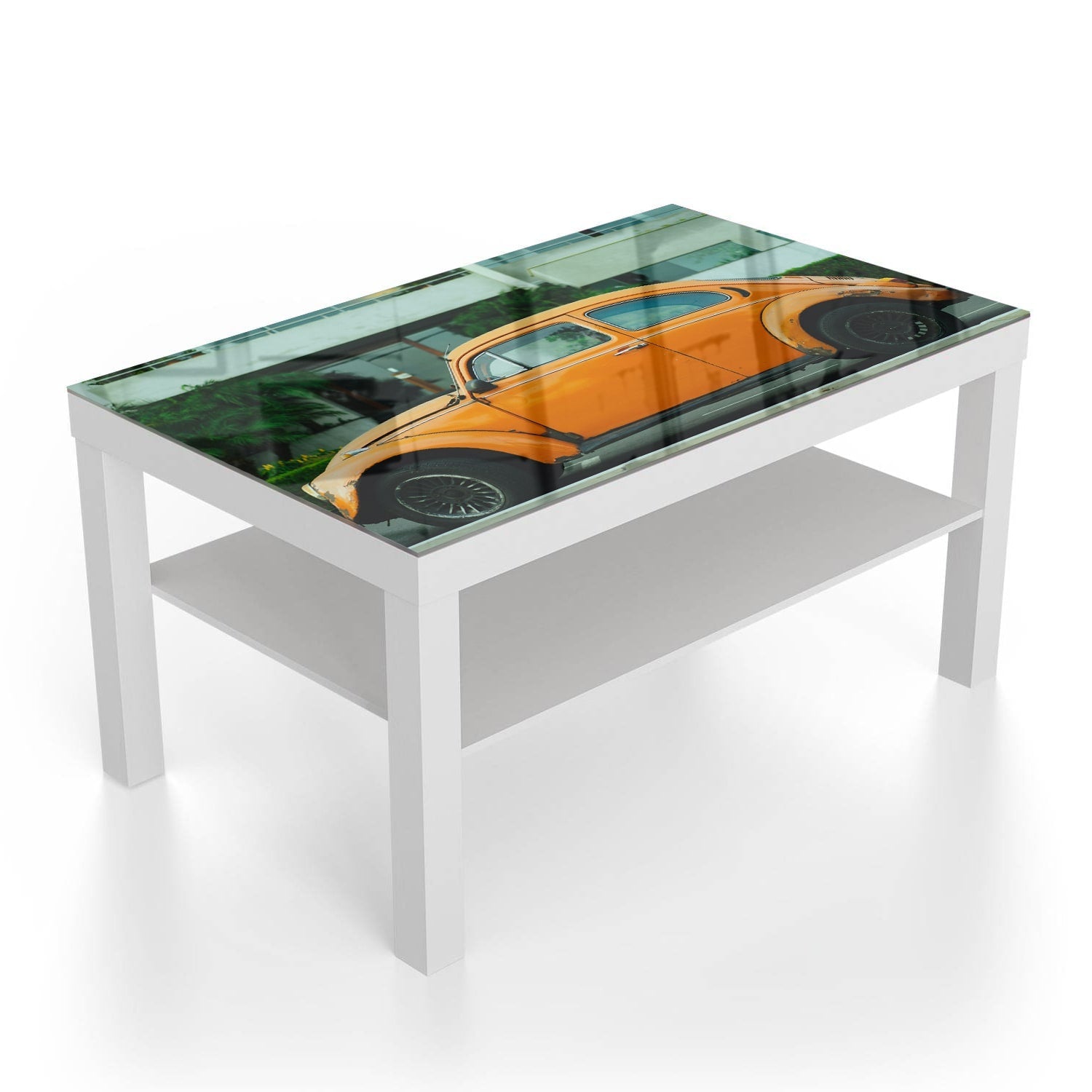 Salontafel 90x55 - Gehard Glas - Volkswagen Kever Geel