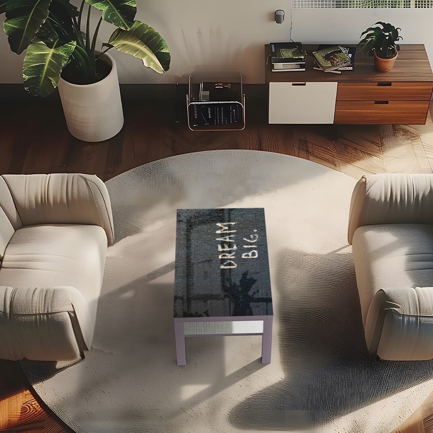 Salontafel 90x55 - Gehard Glas - Dream Big