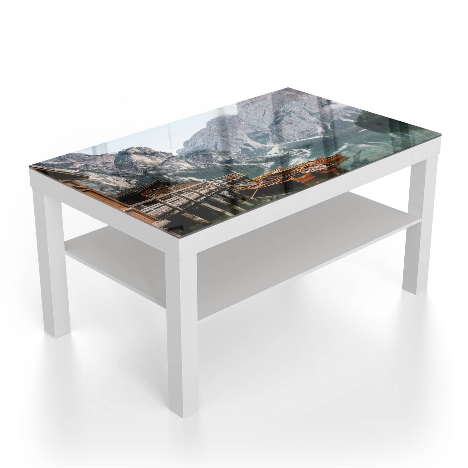 Salontafel 90x55 - Gehard Glas - Pragser Wildsee