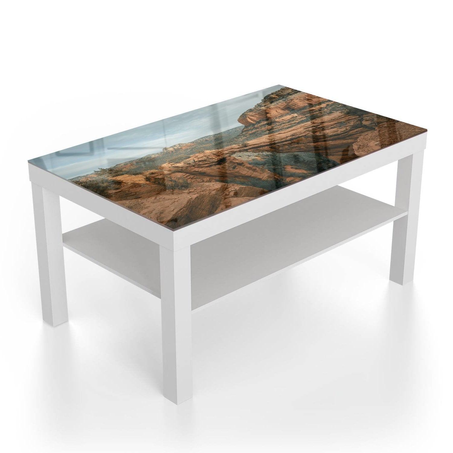 Salontafel 90x55 - Gehard Glas - Rotsen in de Canyons