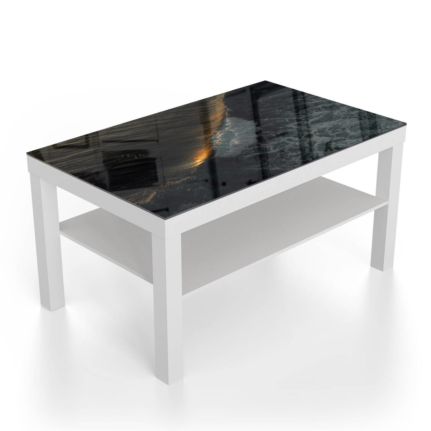 Salontafel 90x55 - Gehard Glas - Golven in de Avond