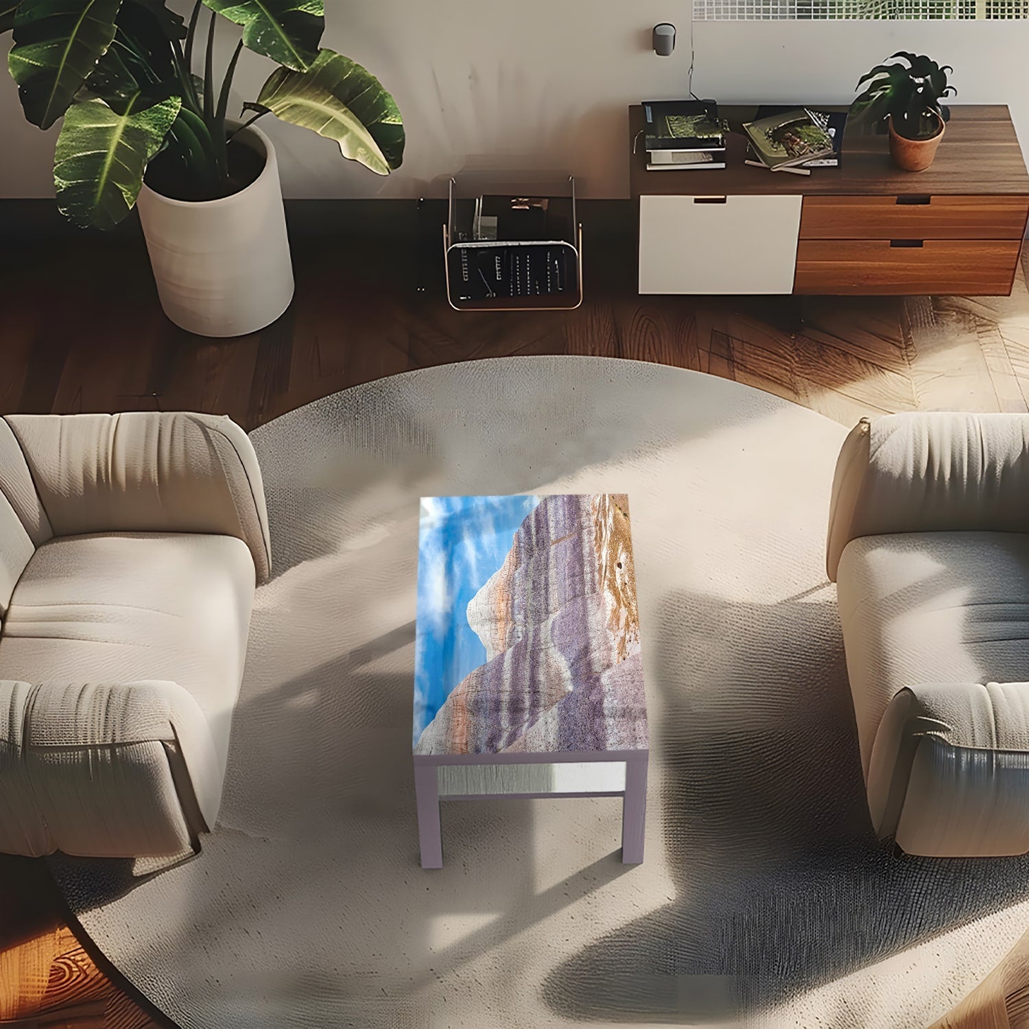 Salontafel 90x55 - Gehard Glas - Yellowstone National Park