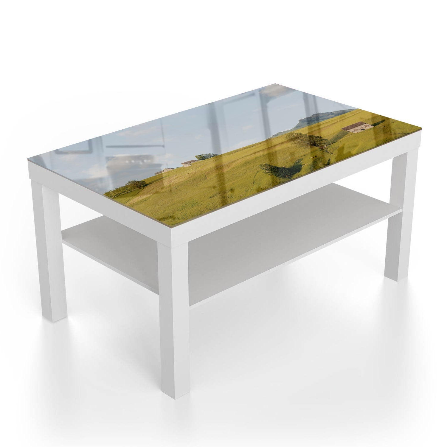 Salontafel 90x55 - Gehard Glas - Heuvelachtig Landschap