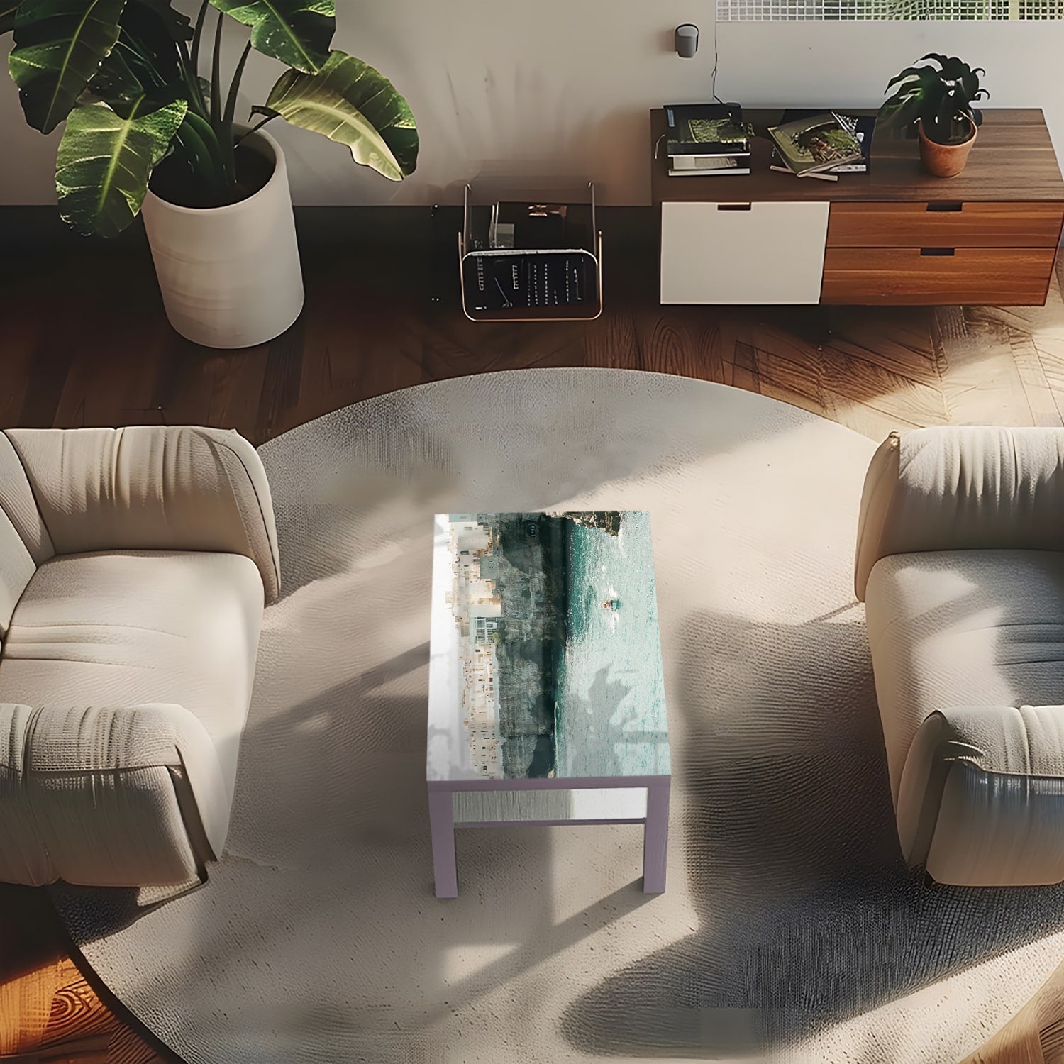 Salontafel 90x55 - Gehard Glas - Puglia in ItaliÃ«