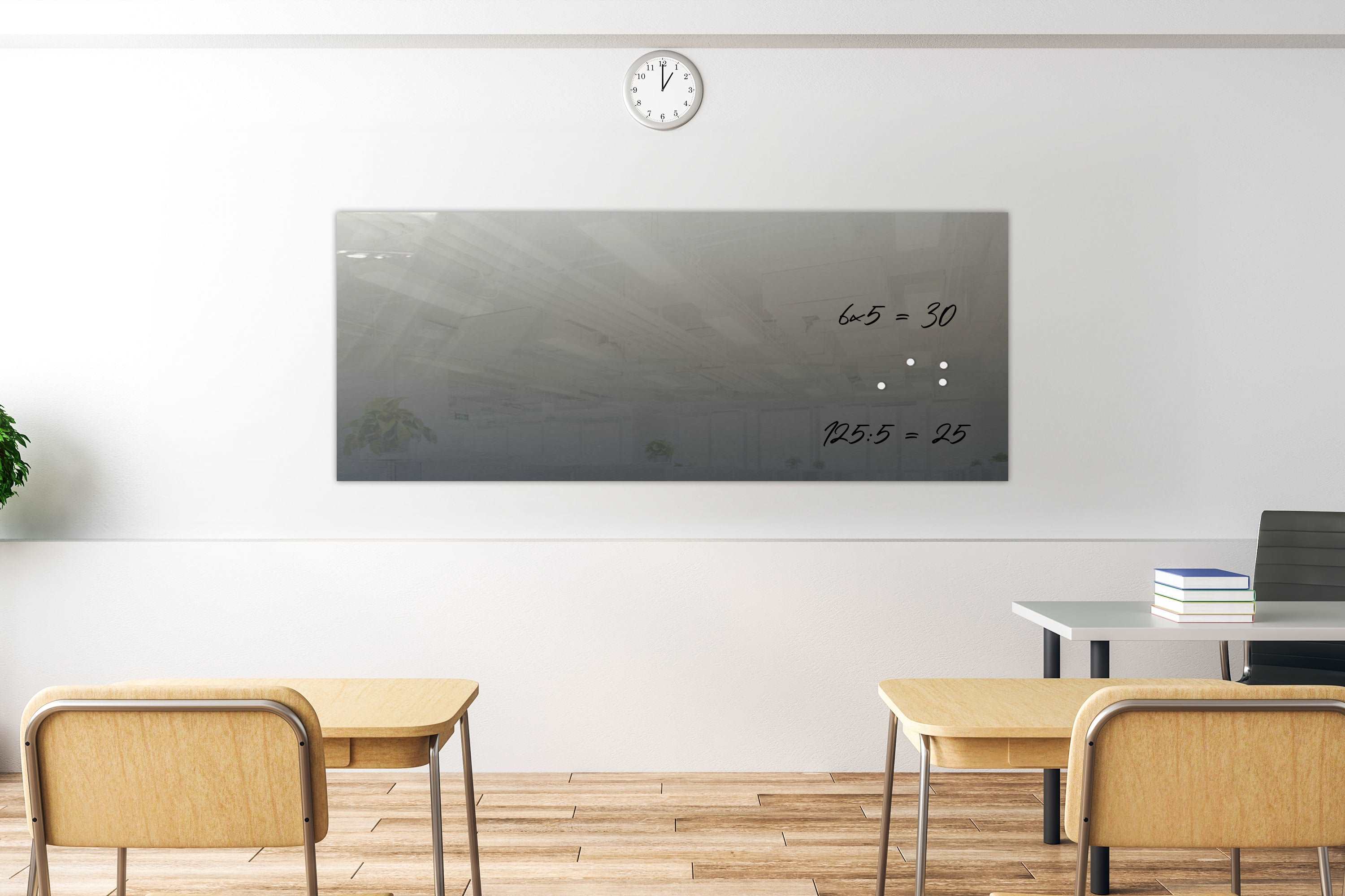 Glazen Whiteboard - Silver