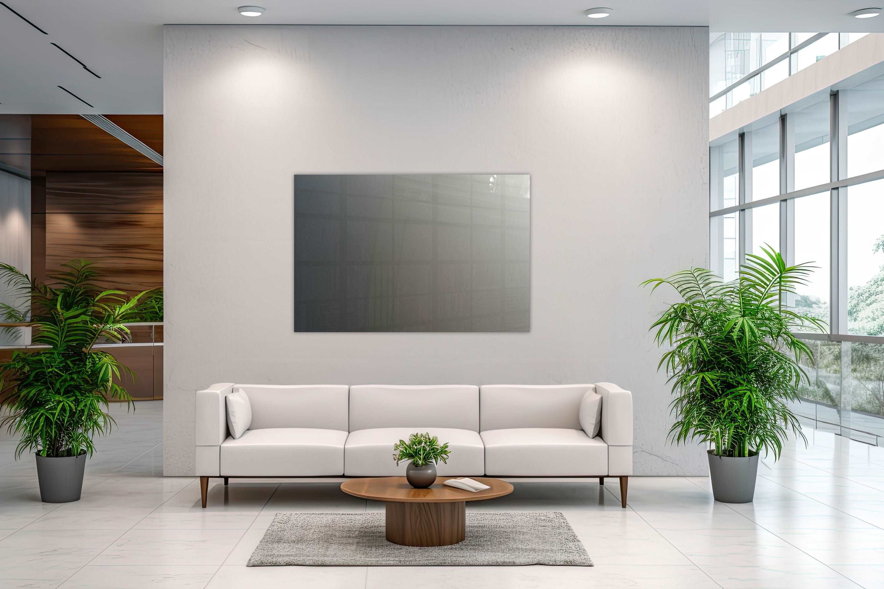 Glazen Whiteboard - Silver