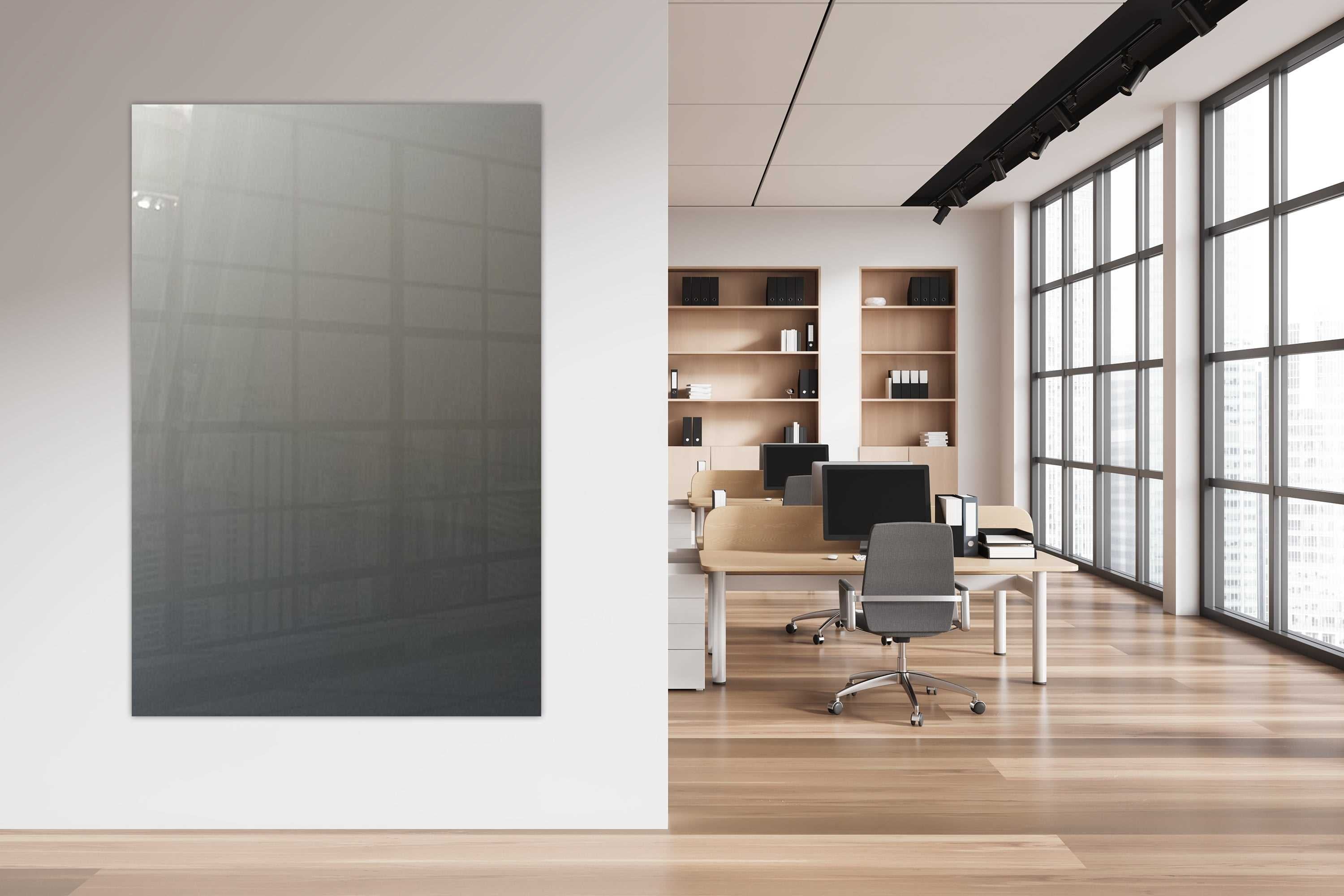 Glazen Whiteboard - Silver