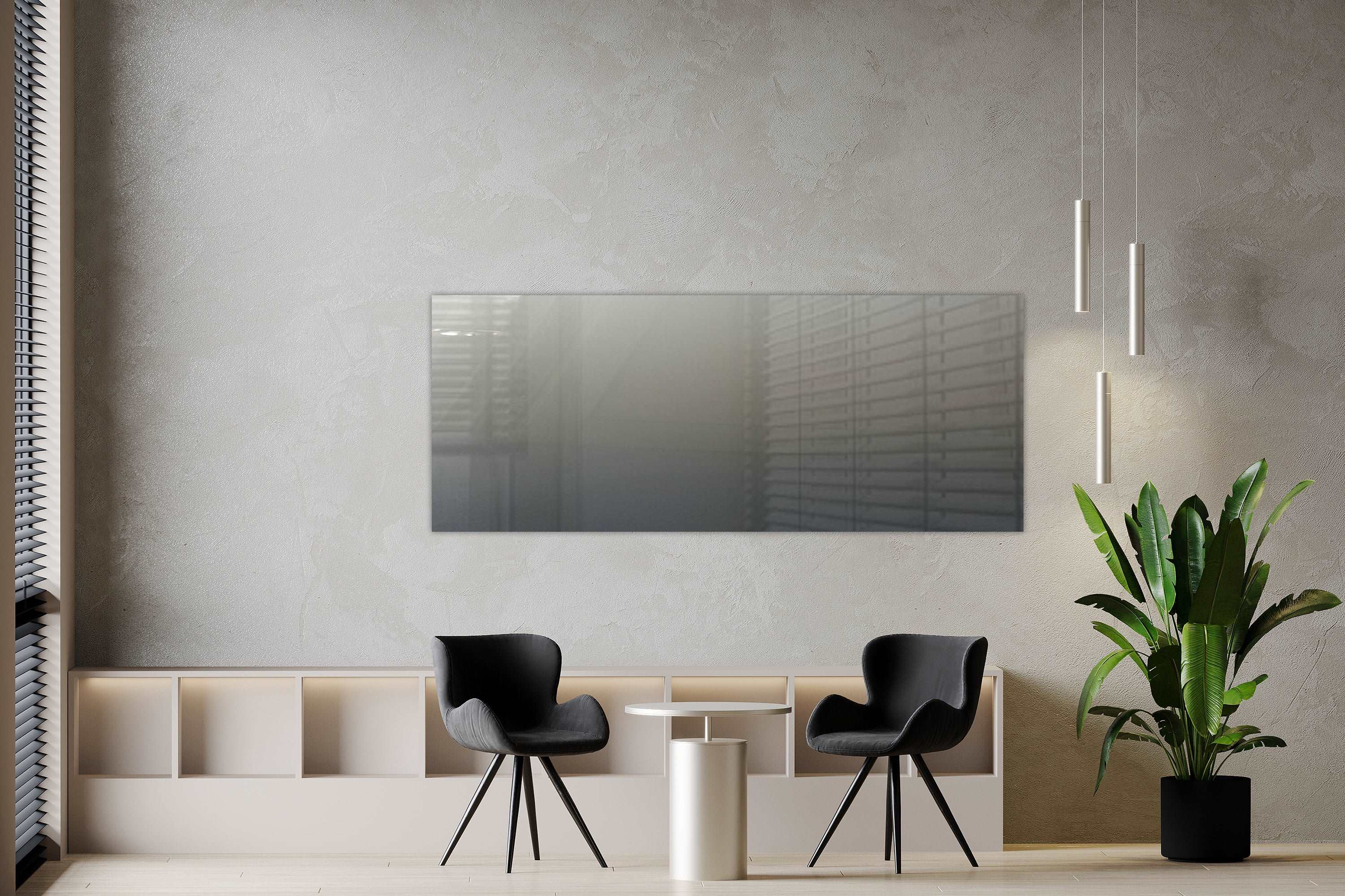 Glazen Whiteboard - Silver