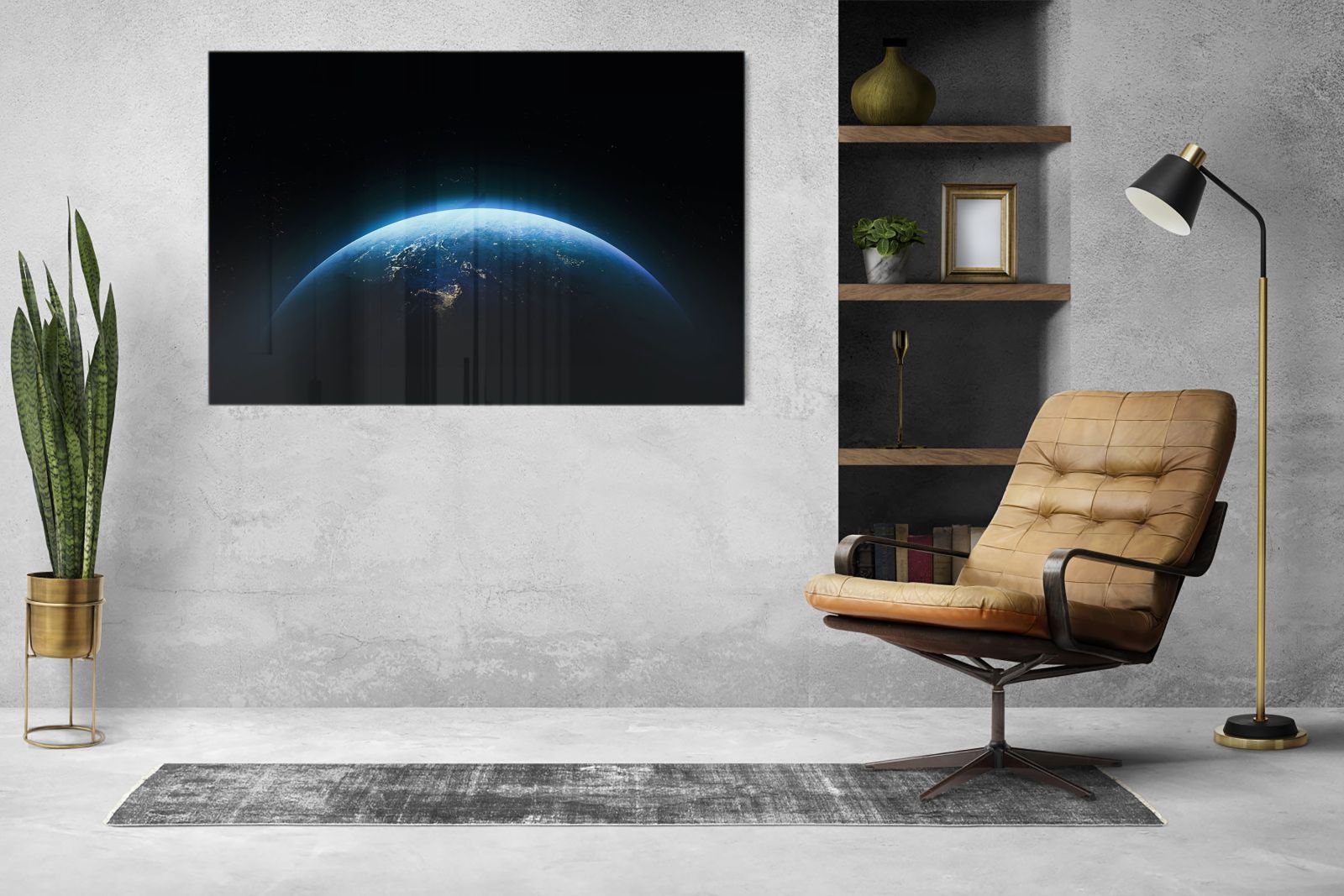 Whiteboard van glas - Magneetbord - Planeet aarde