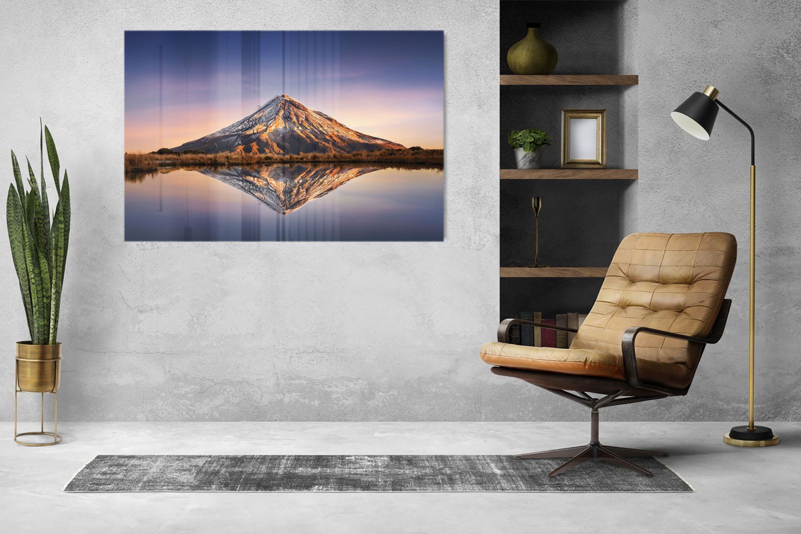 Whiteboard van glas - Magneetbord - Berg Taranaki