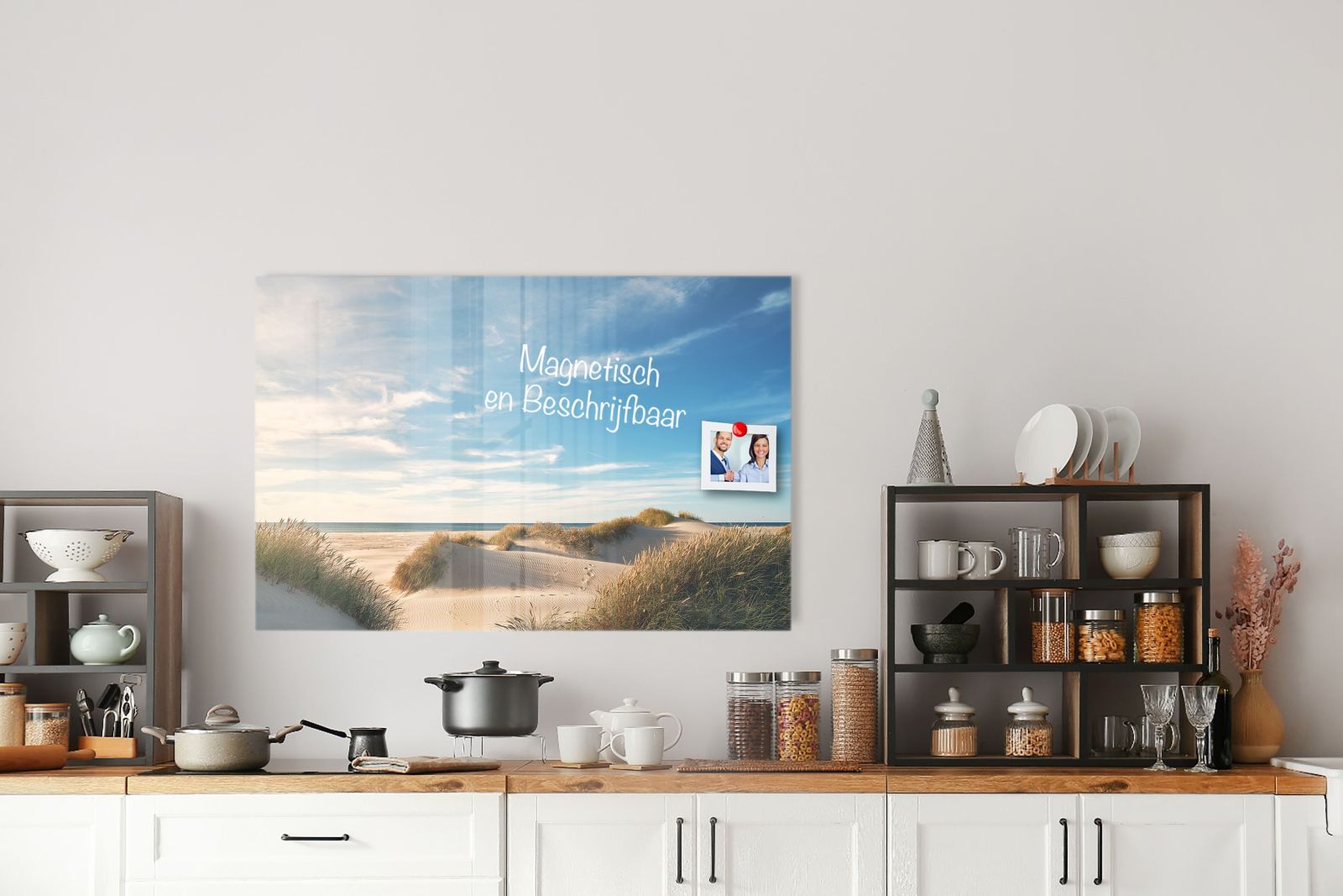 Glazen Whiteboard - Magneetbord - Krasvrij - Strand