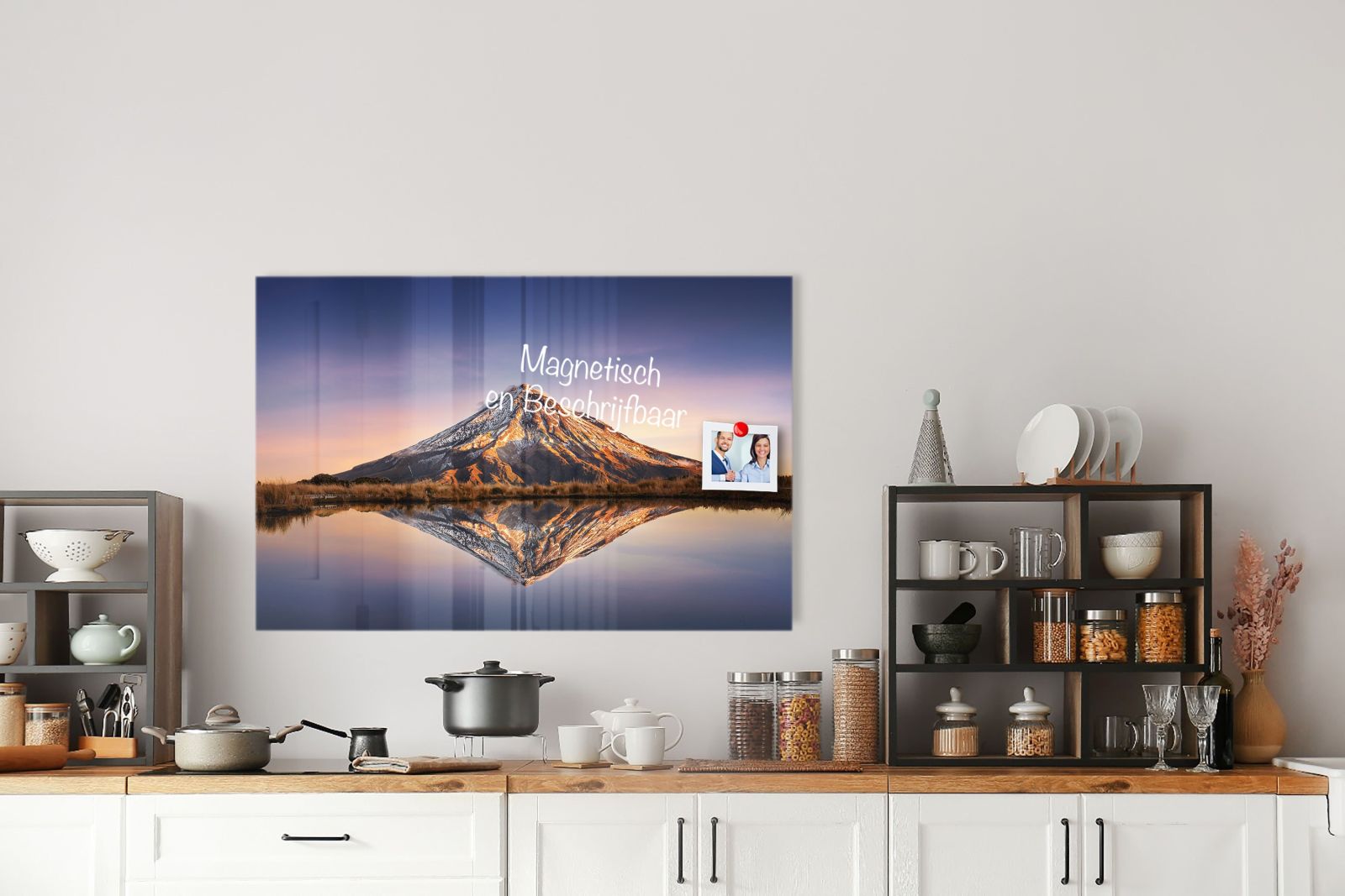 Whiteboard van glas - Magneetbord - Berg Taranaki