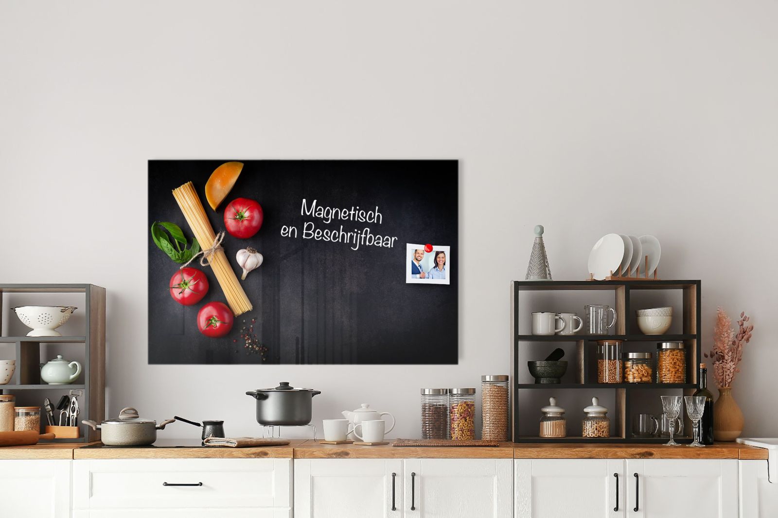 Whiteboard van glas - Magneetbord - Pasta ingredií‚nten