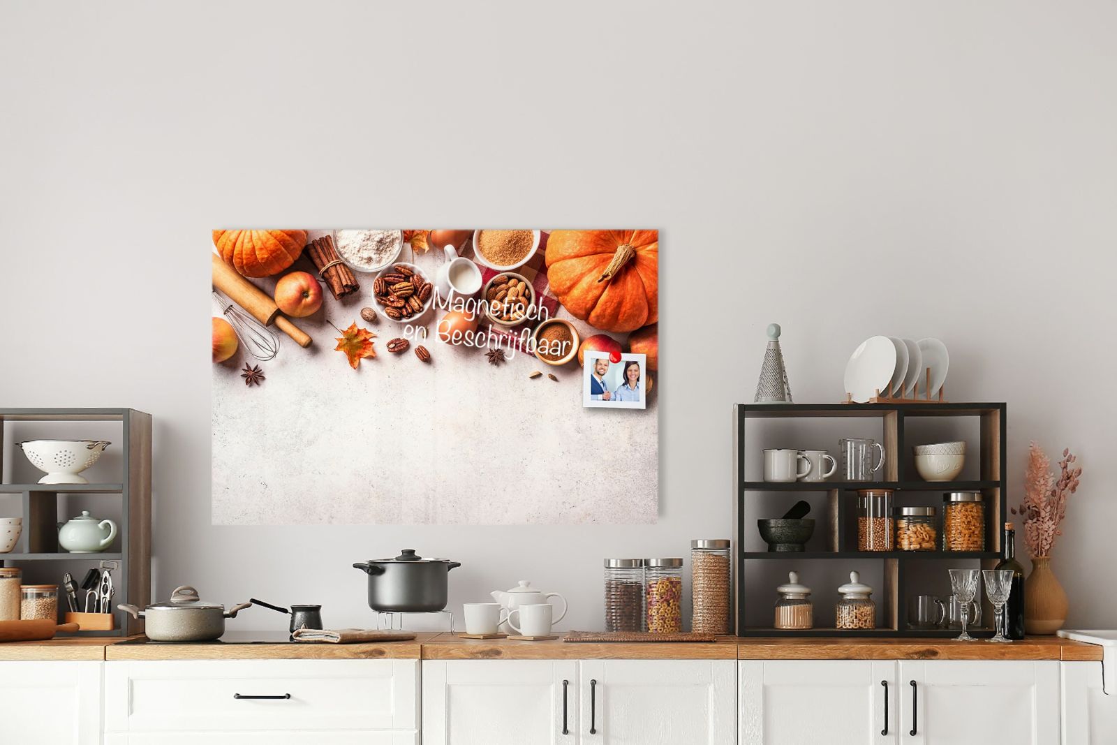 Whiteboard van glas - Magneetbord - Herfst ingredienten