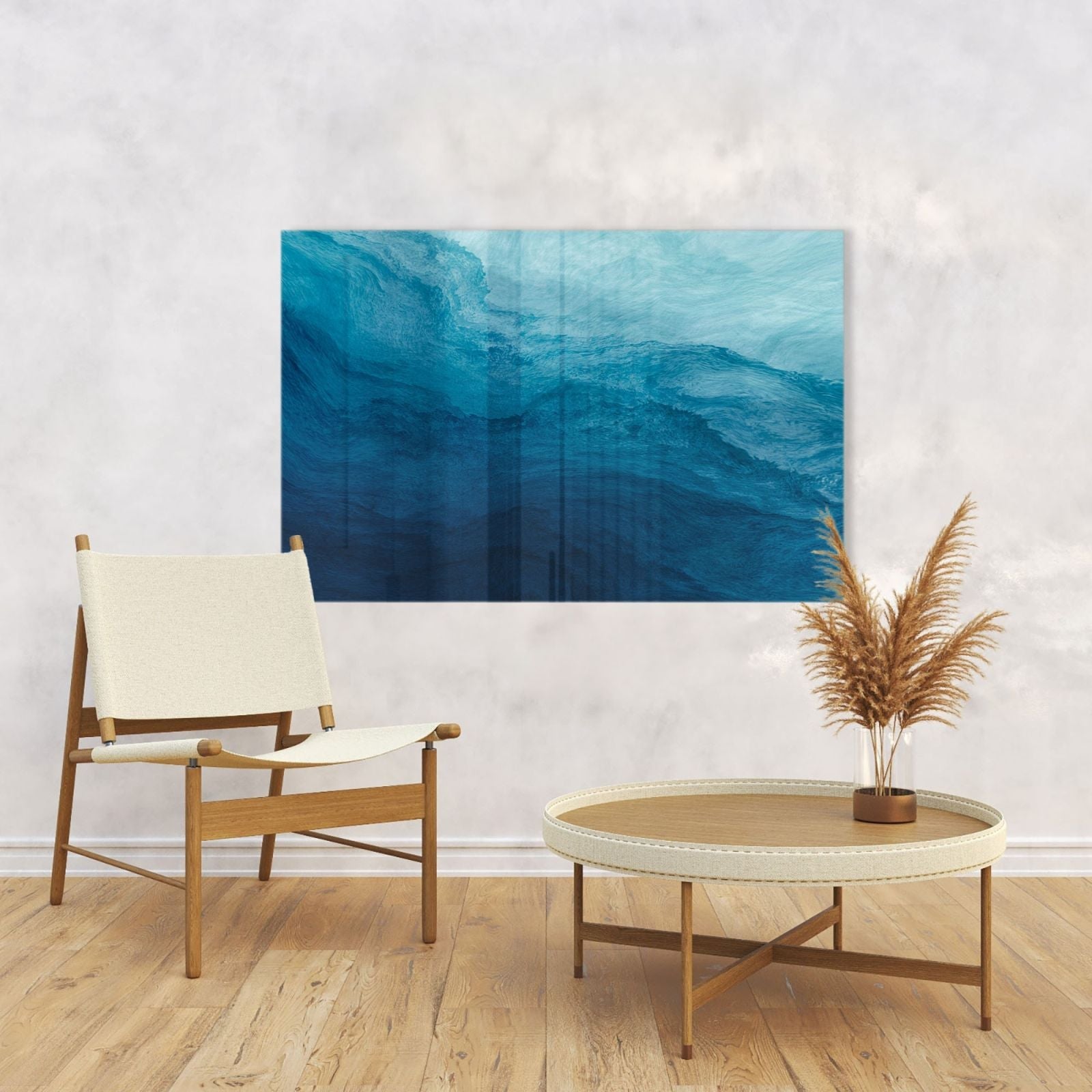 Whiteboard van glas - Magneetbord - Water textuur