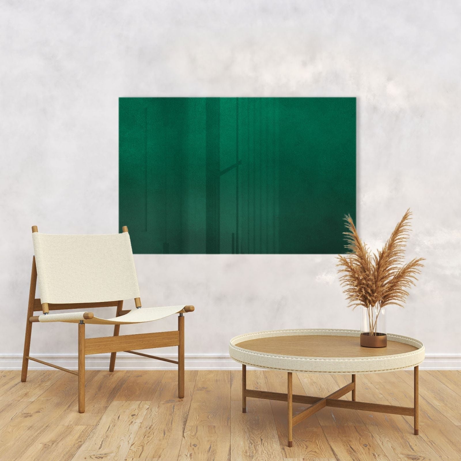 Whiteboard van glas - Magneetbord - Abstract groen
