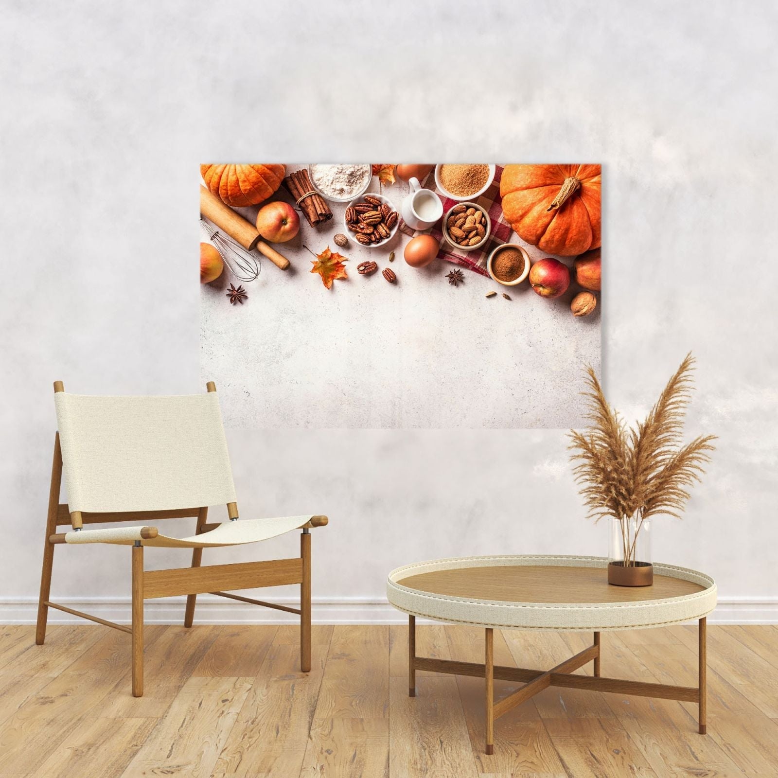Whiteboard van glas - Magneetbord - Herfst ingredienten