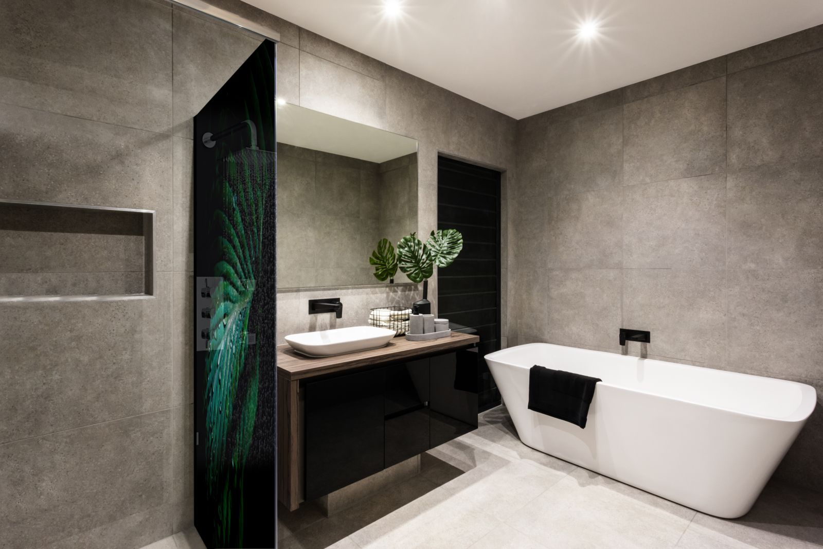 Inloopdouche - Extra helder glas - Thermisch gehard en gelaagd veiligheidsglas - Blad