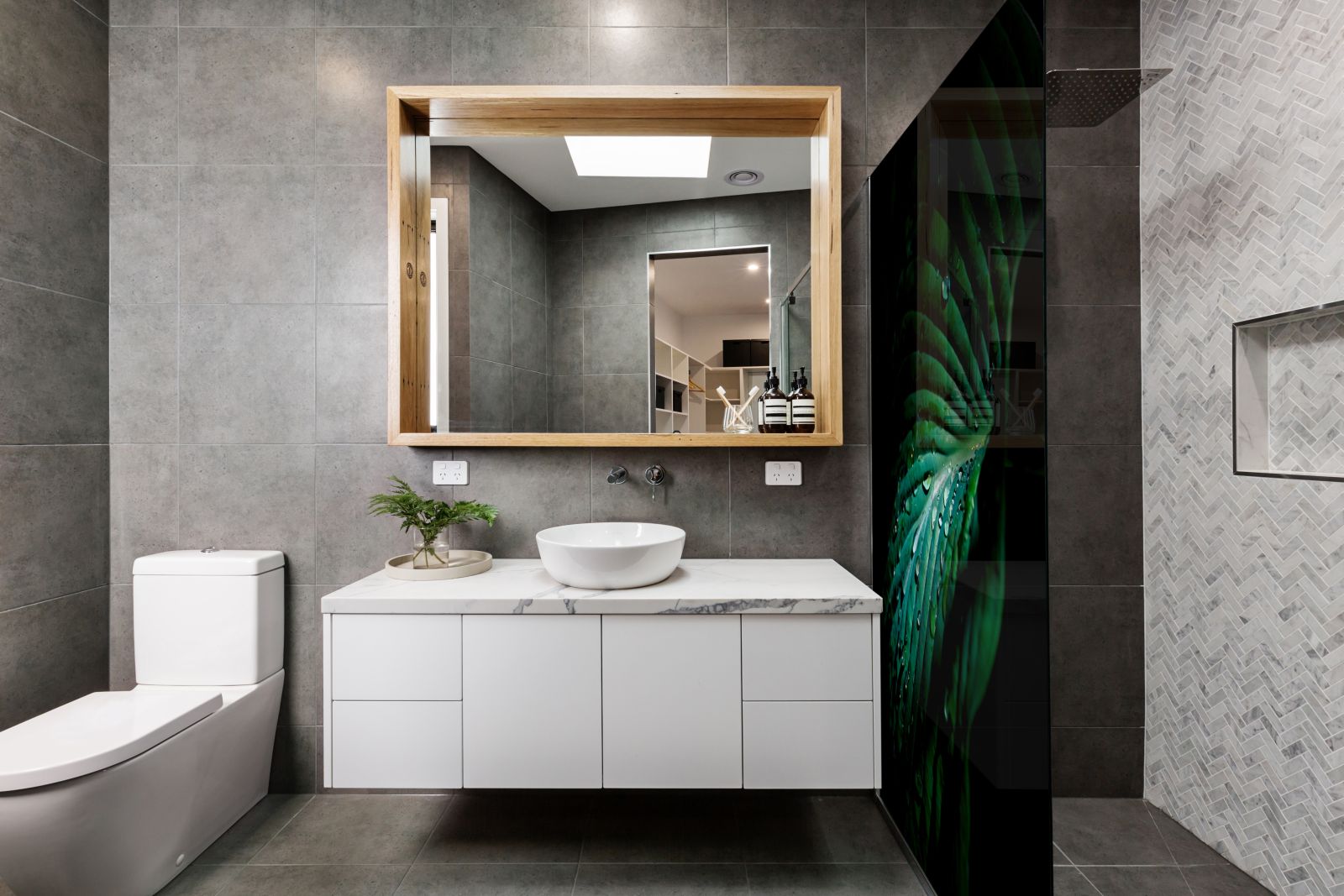 Inloopdouche - Extra helder glas - Thermisch gehard en gelaagd veiligheidsglas - Blad