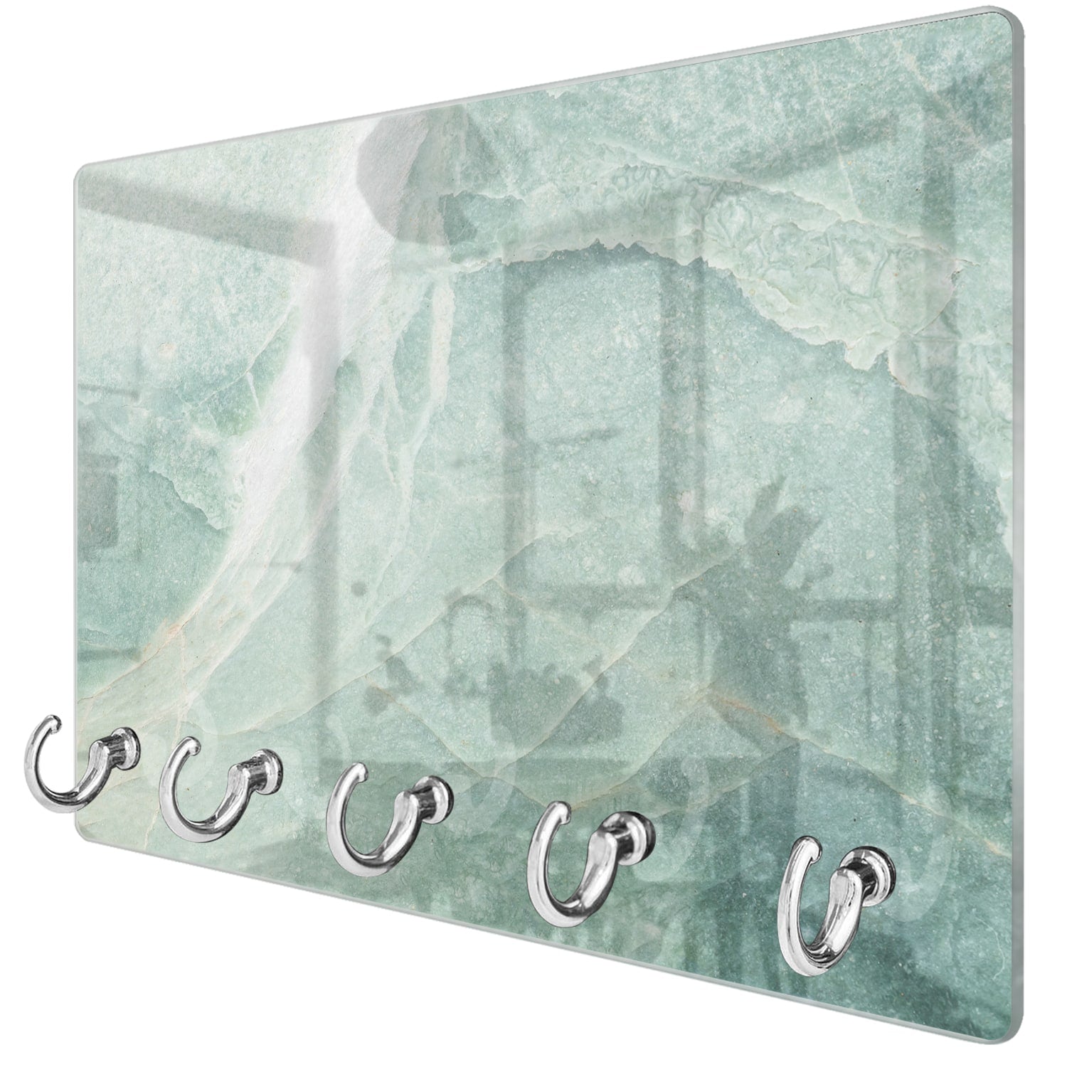 Sleutelhanger - Gehard Glas - Lichtblauw Marmer