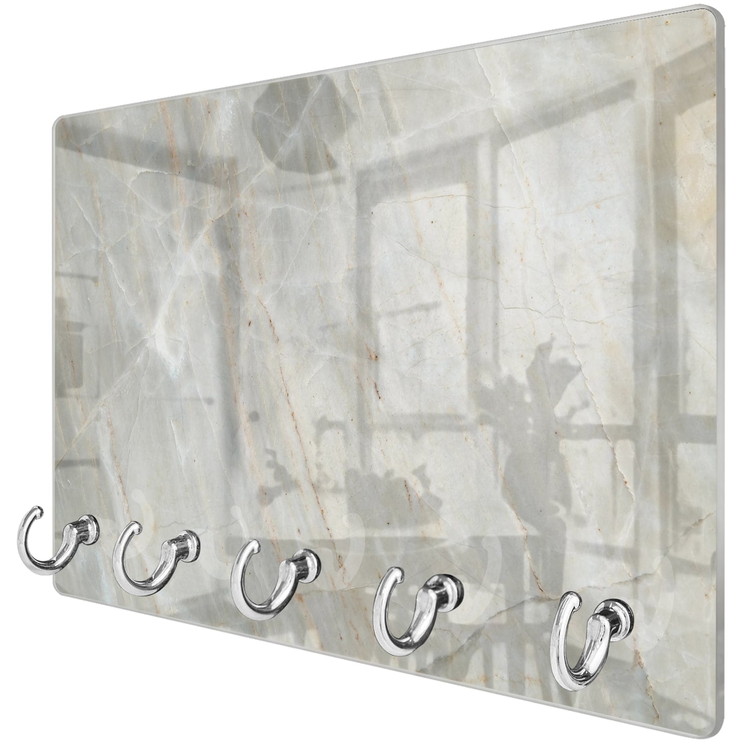 Sleutelhanger - Gehard Glas - Lichtgrijs Marmer